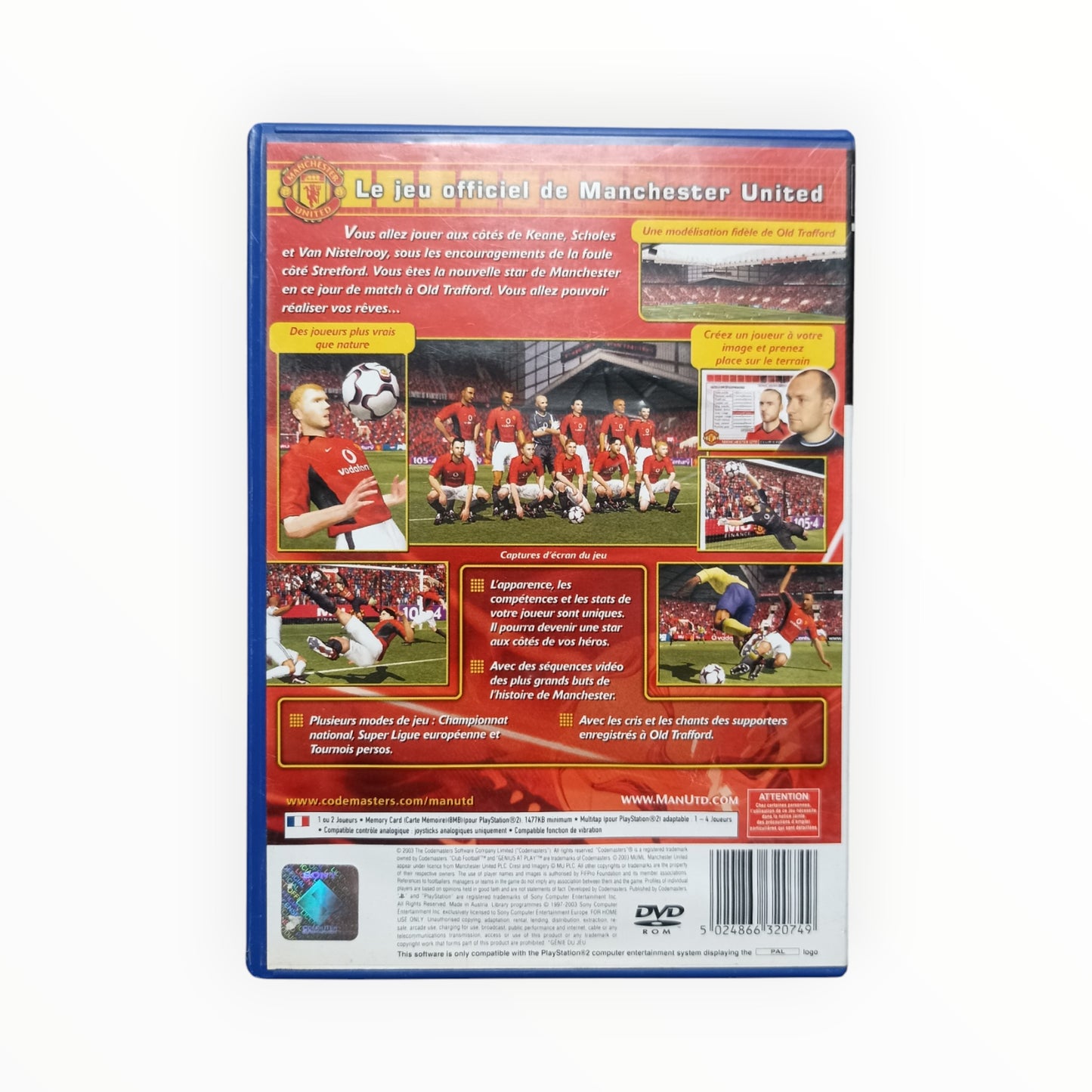 Manchester United Club Football playstation 2 (PS2)
