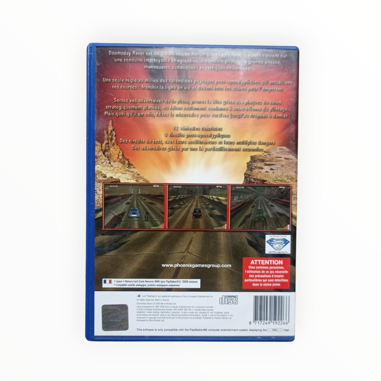 Doomsday Racers playstation 2 (PS2)