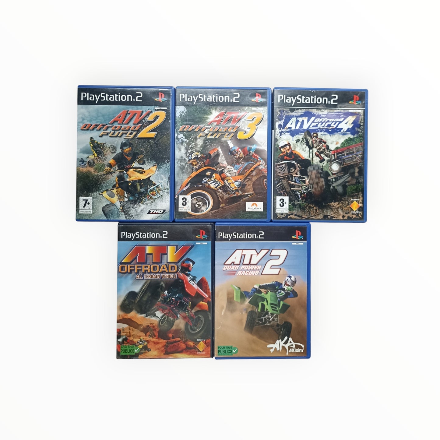 Lot 5 jeux ATV (PS2) playstation 2