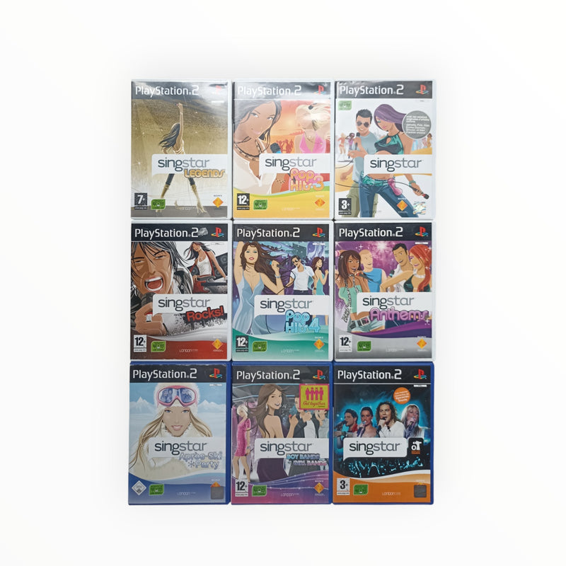 Lot 9 jeux SingStar (PS2) playstation 2