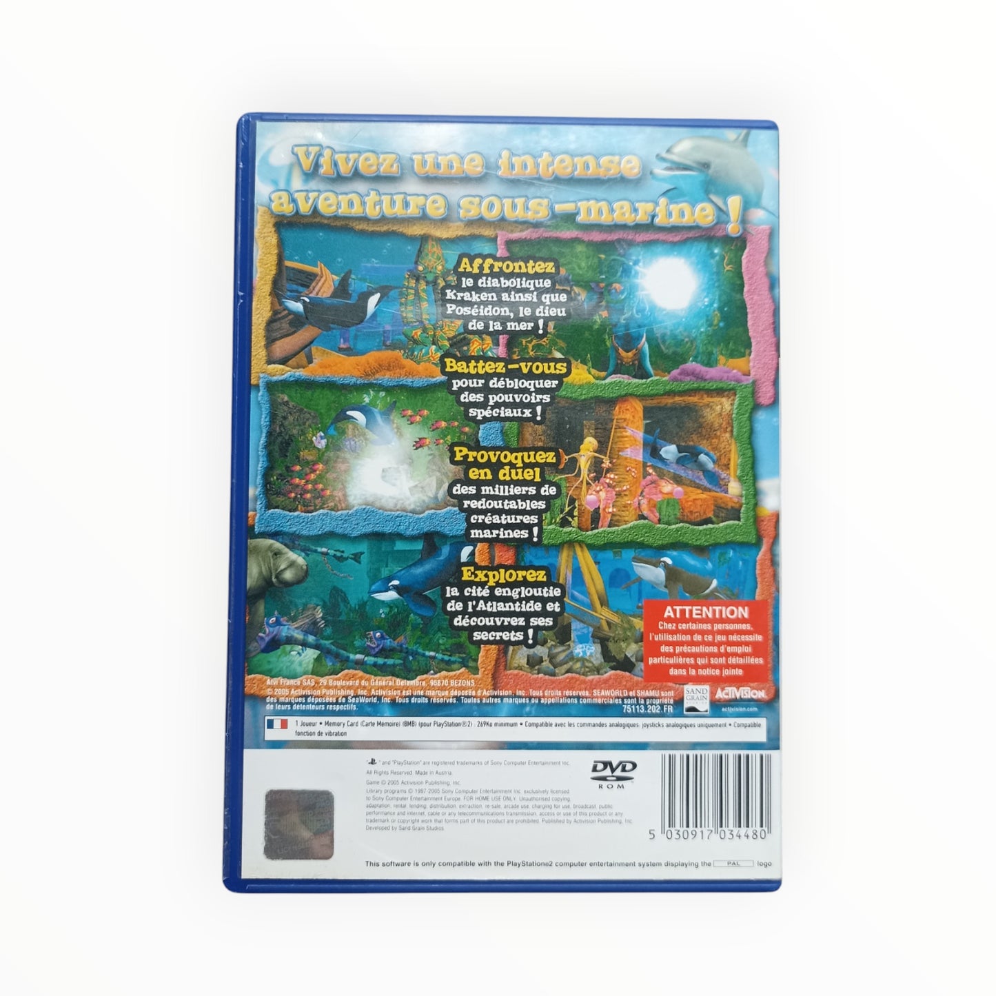 Shamu's Deep Sea Adventures playstation 2 (PS2)