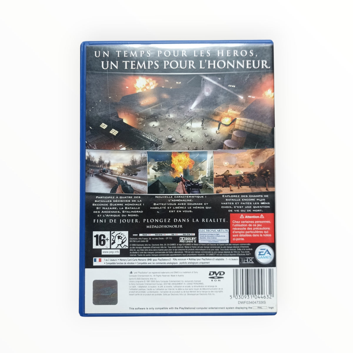 Medal Of Honor : Les Faucons de Guerre Playstation 2 (PS2)