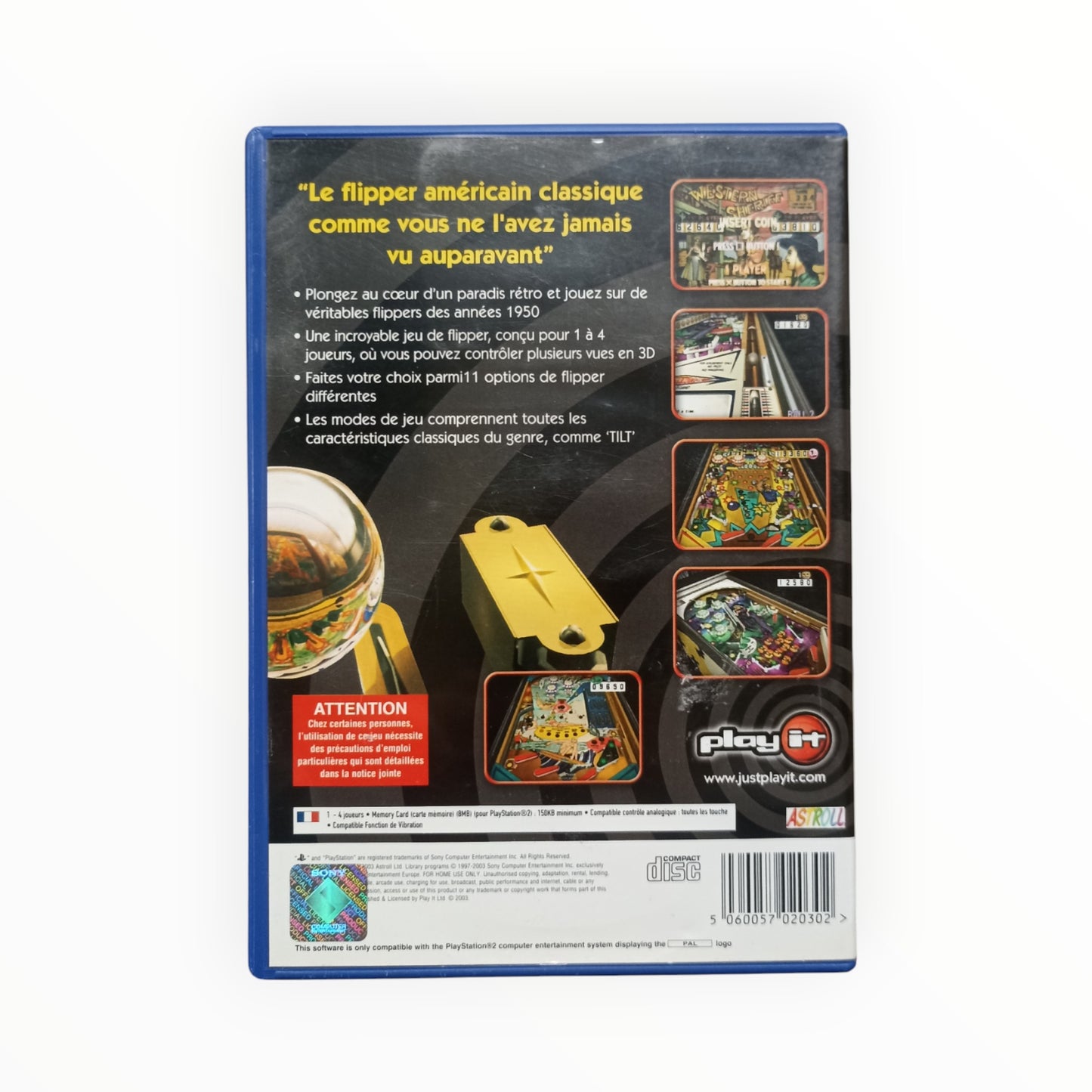 Play It Pinball playstation 2 (PS2)