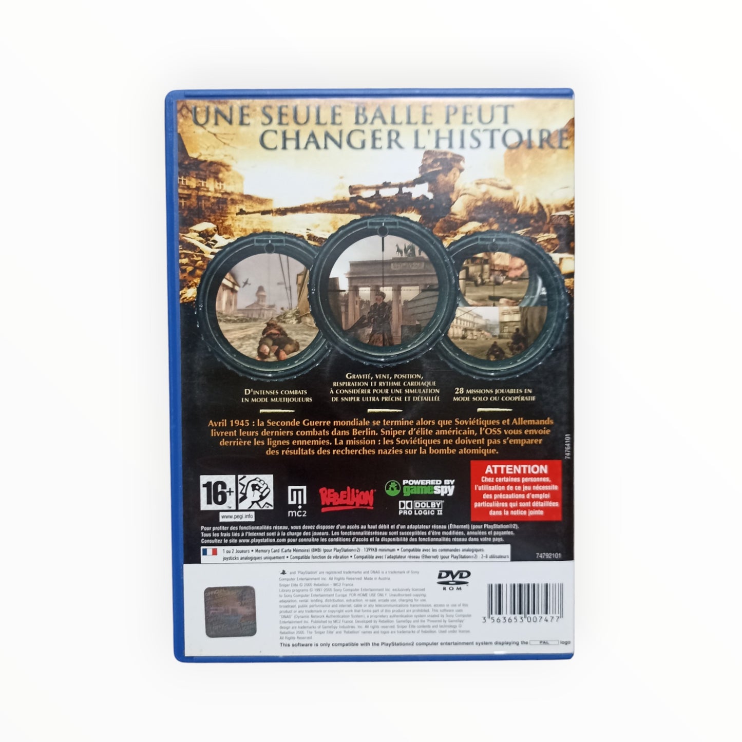 Sniper Elite playstation 2 (PS2)