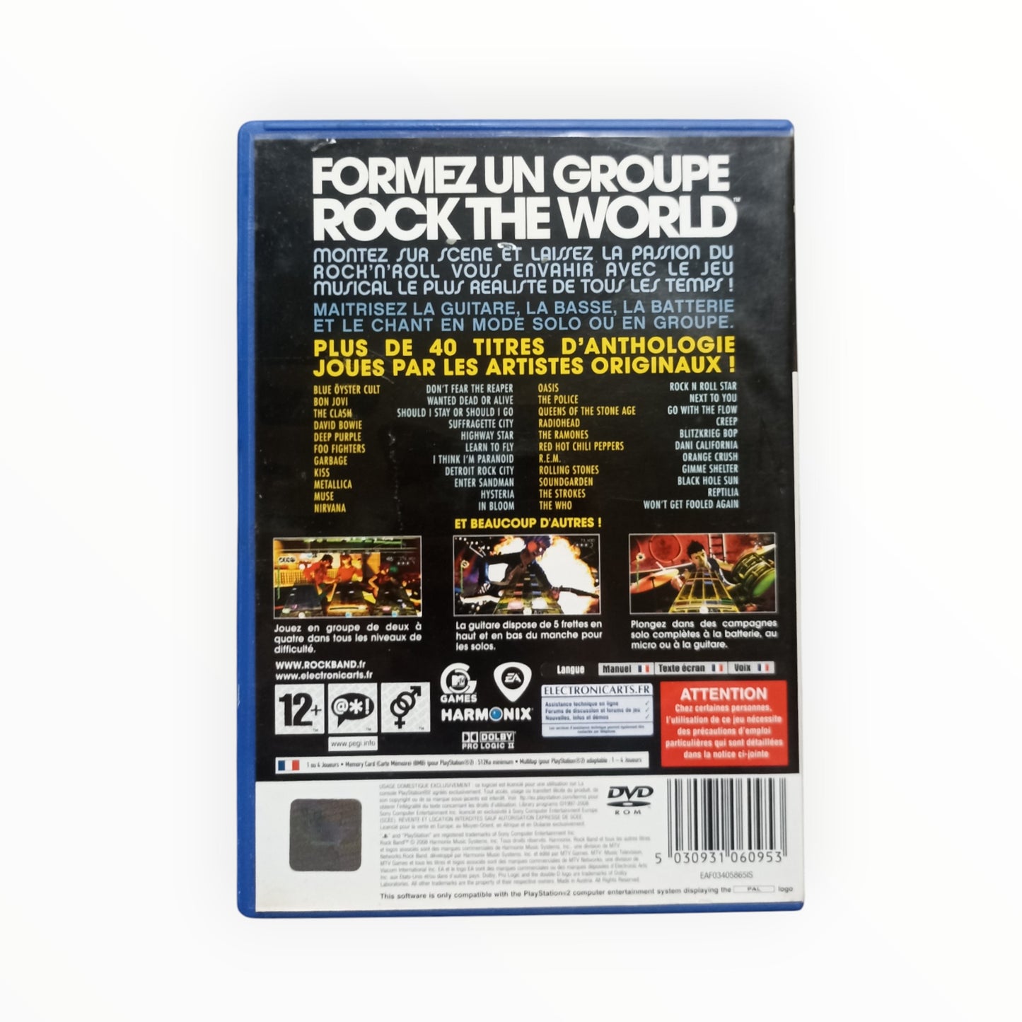 Rock Band playstation 2 (PS2)