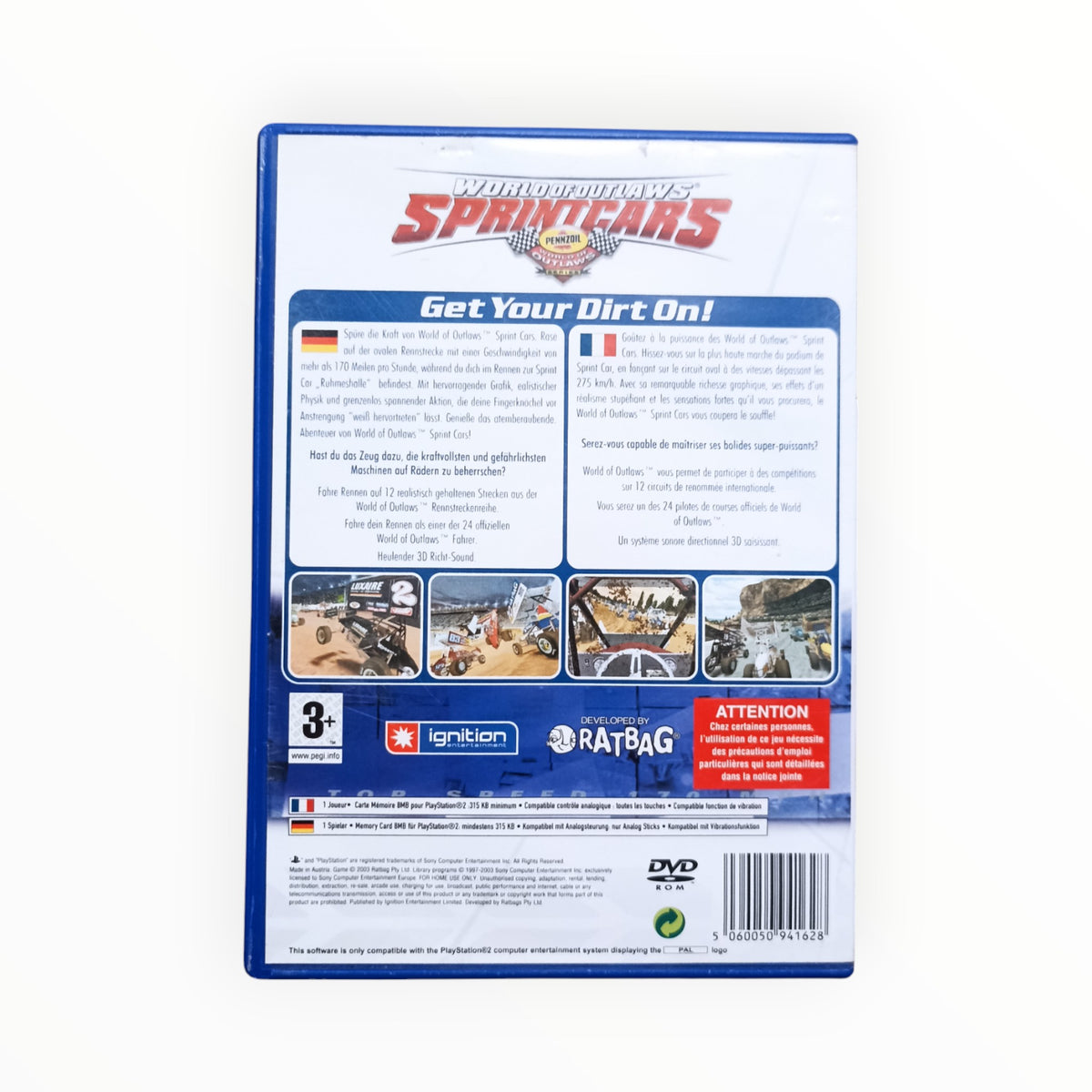 World of Outlaws Sprint Cars playstation 2 (PS2)