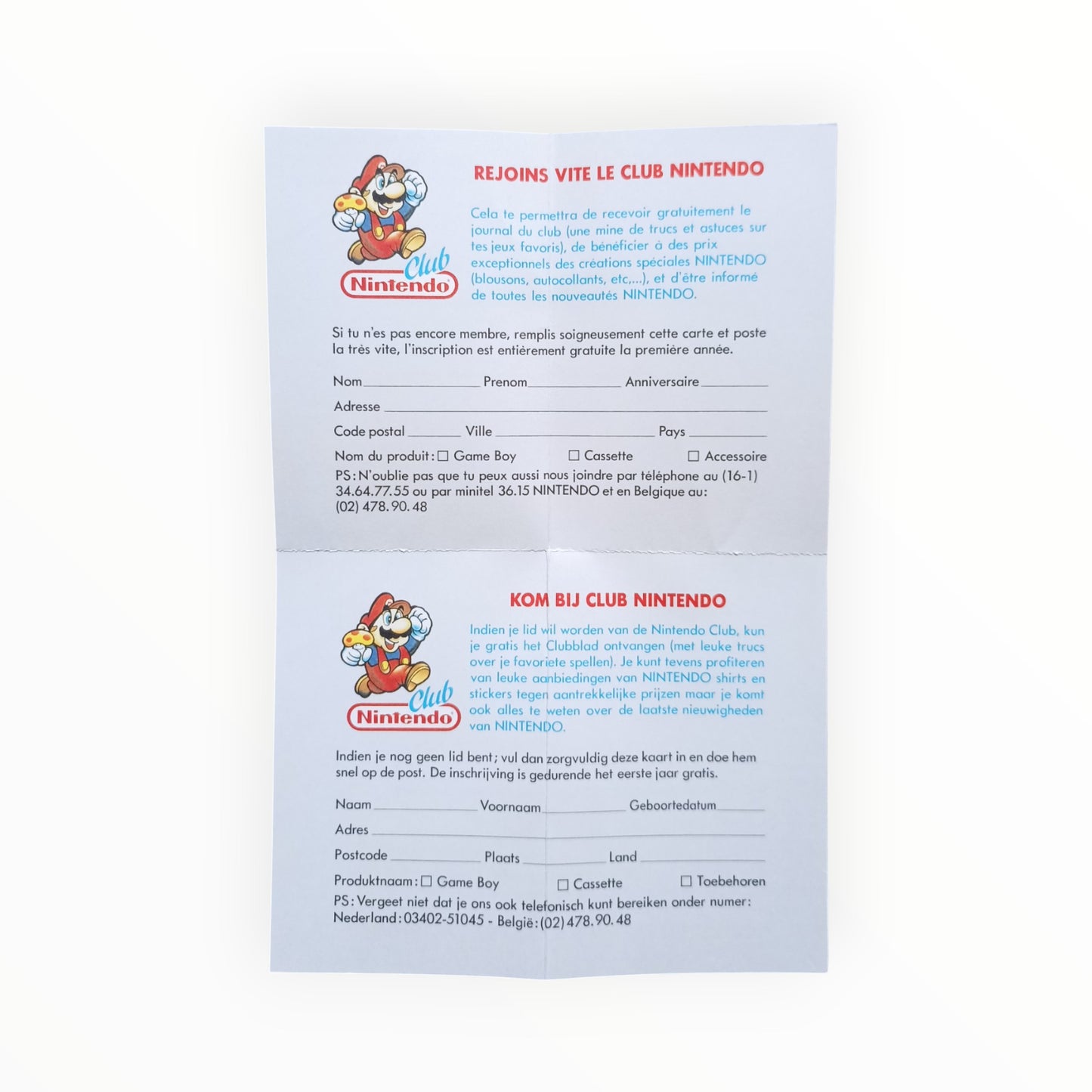 Console Nintendo GameBoy Fat Version Tetris en boîte Complet