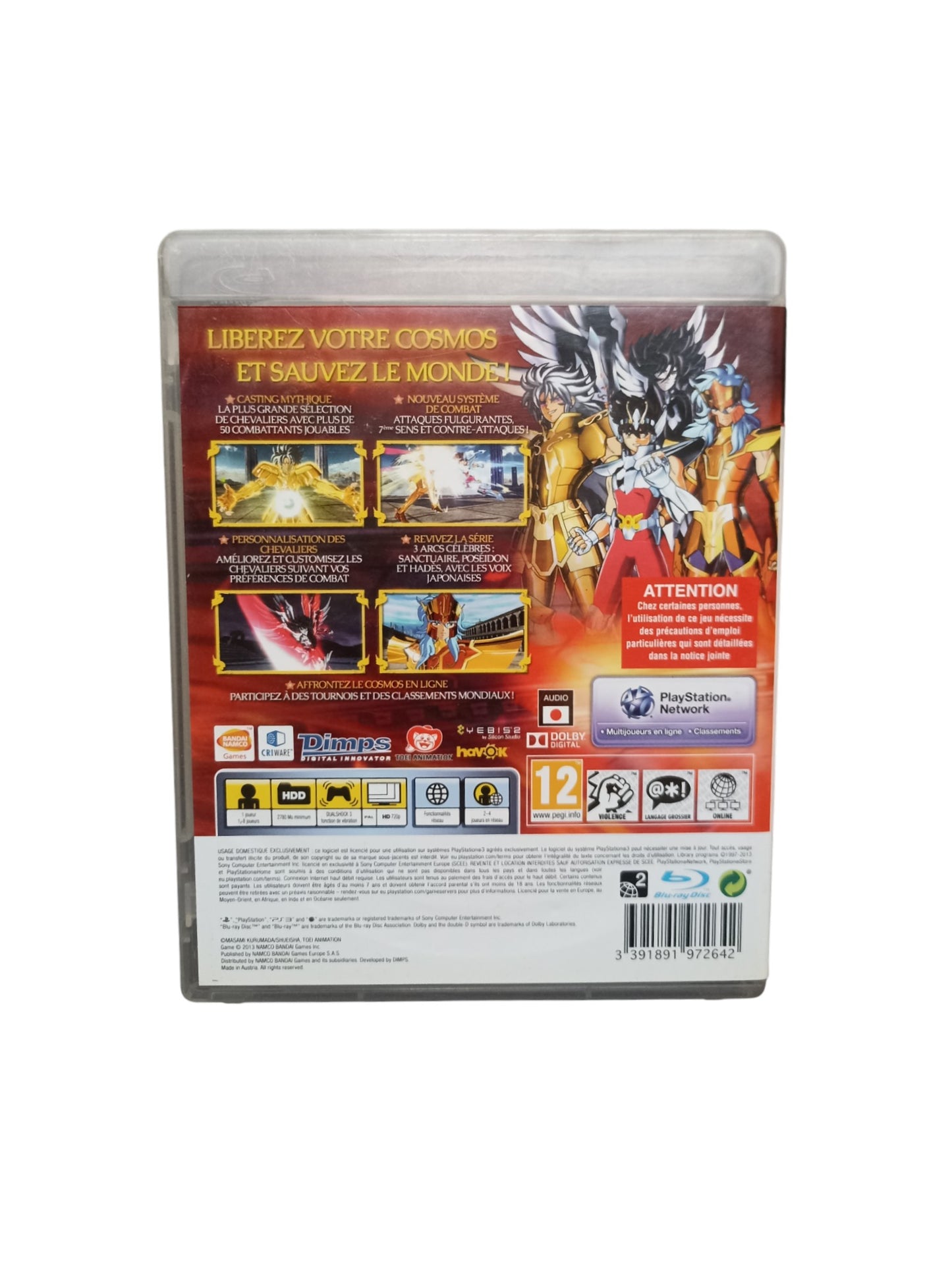 Saint Seiya Brave Soldiers Playstation 3 (PS3)