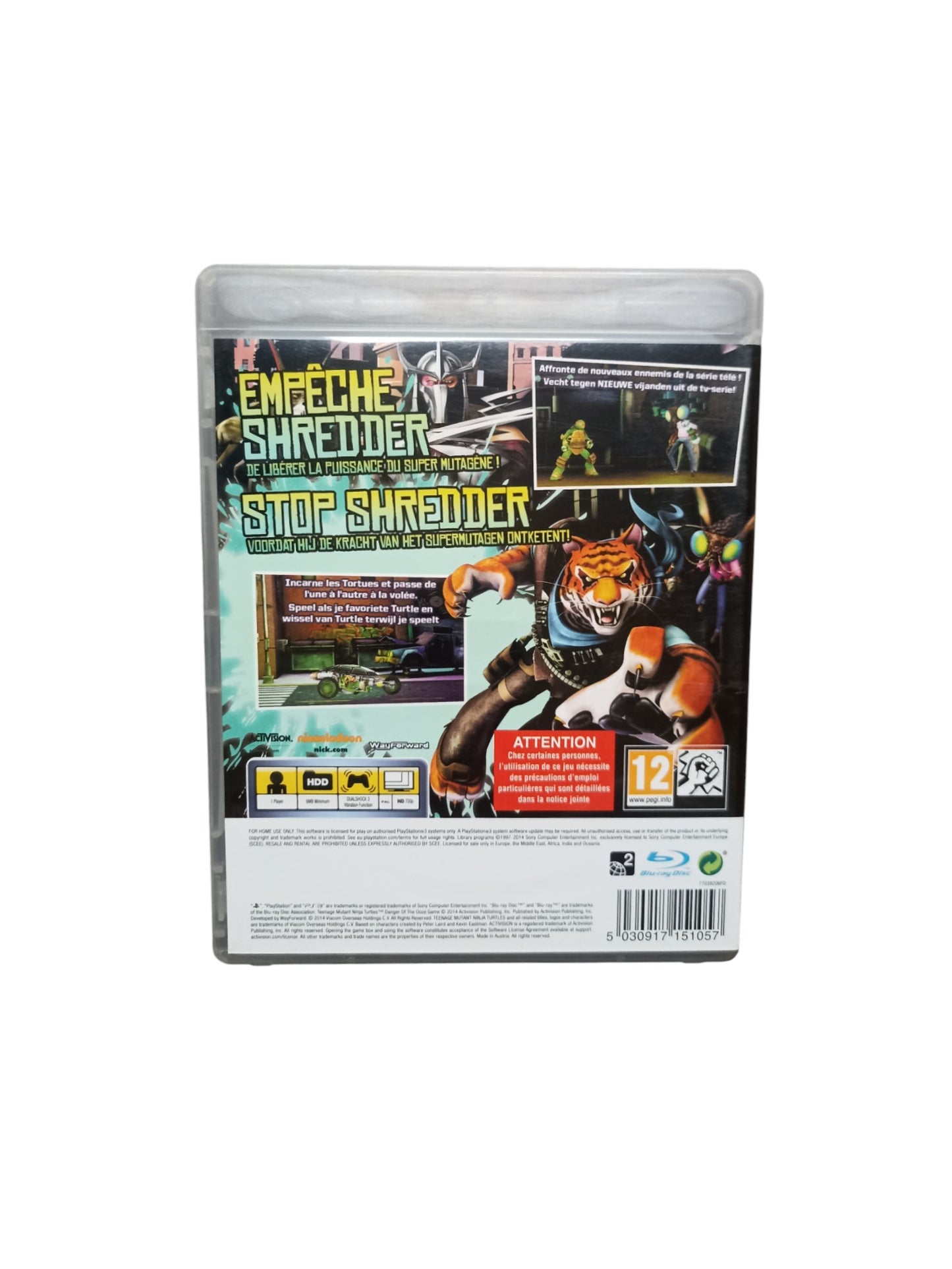 Teenage mutant Ninja turtles Playstation 3 (PS3)