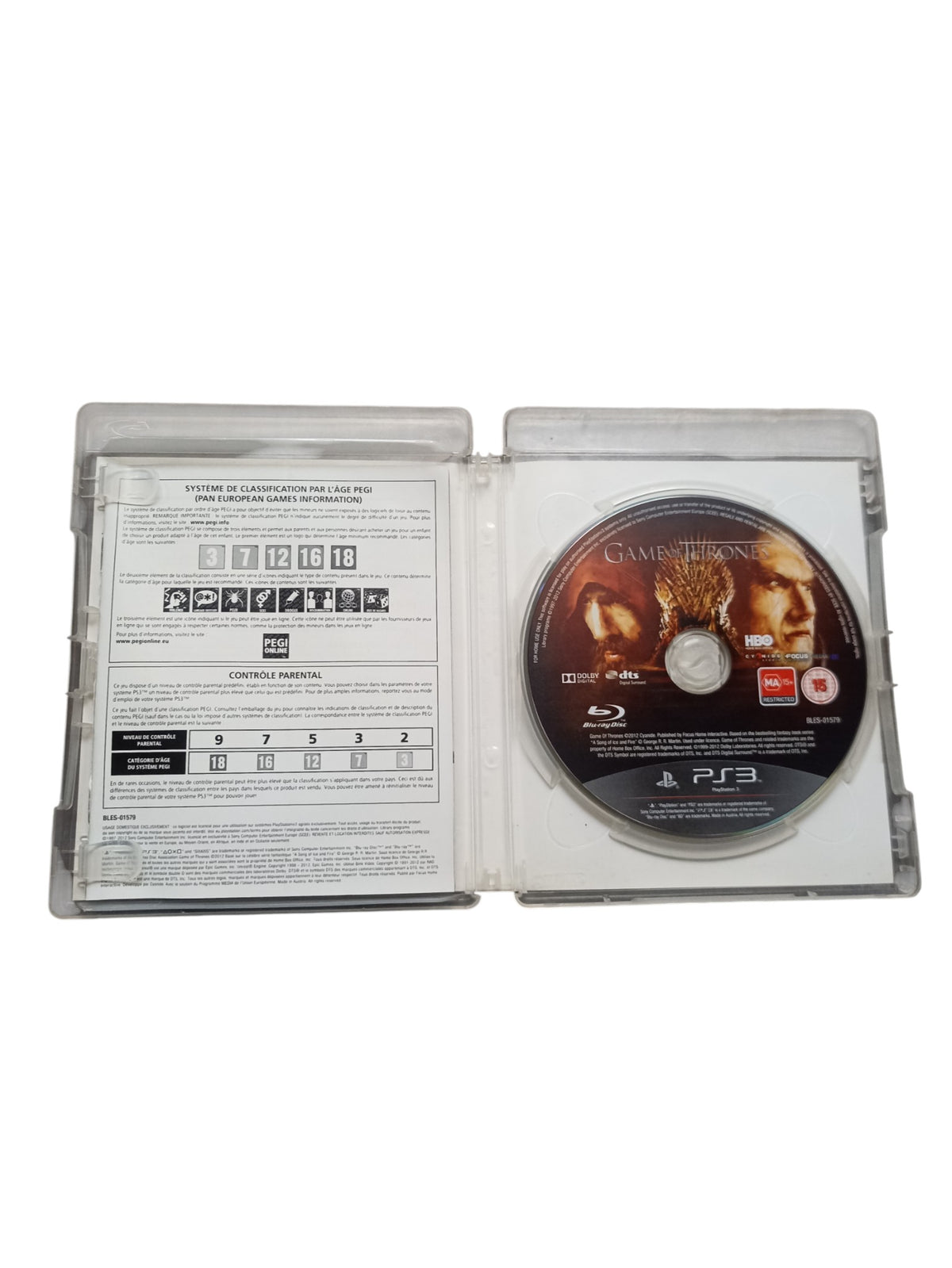 Game Of Thrones Playstation 3 (PS3)