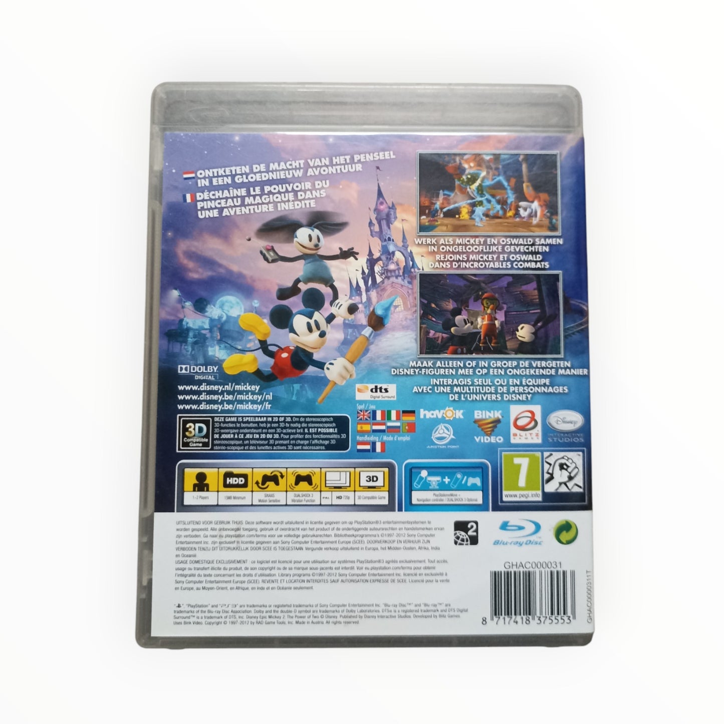 Epîc Mickey 2 Playstation 3 (PS3)