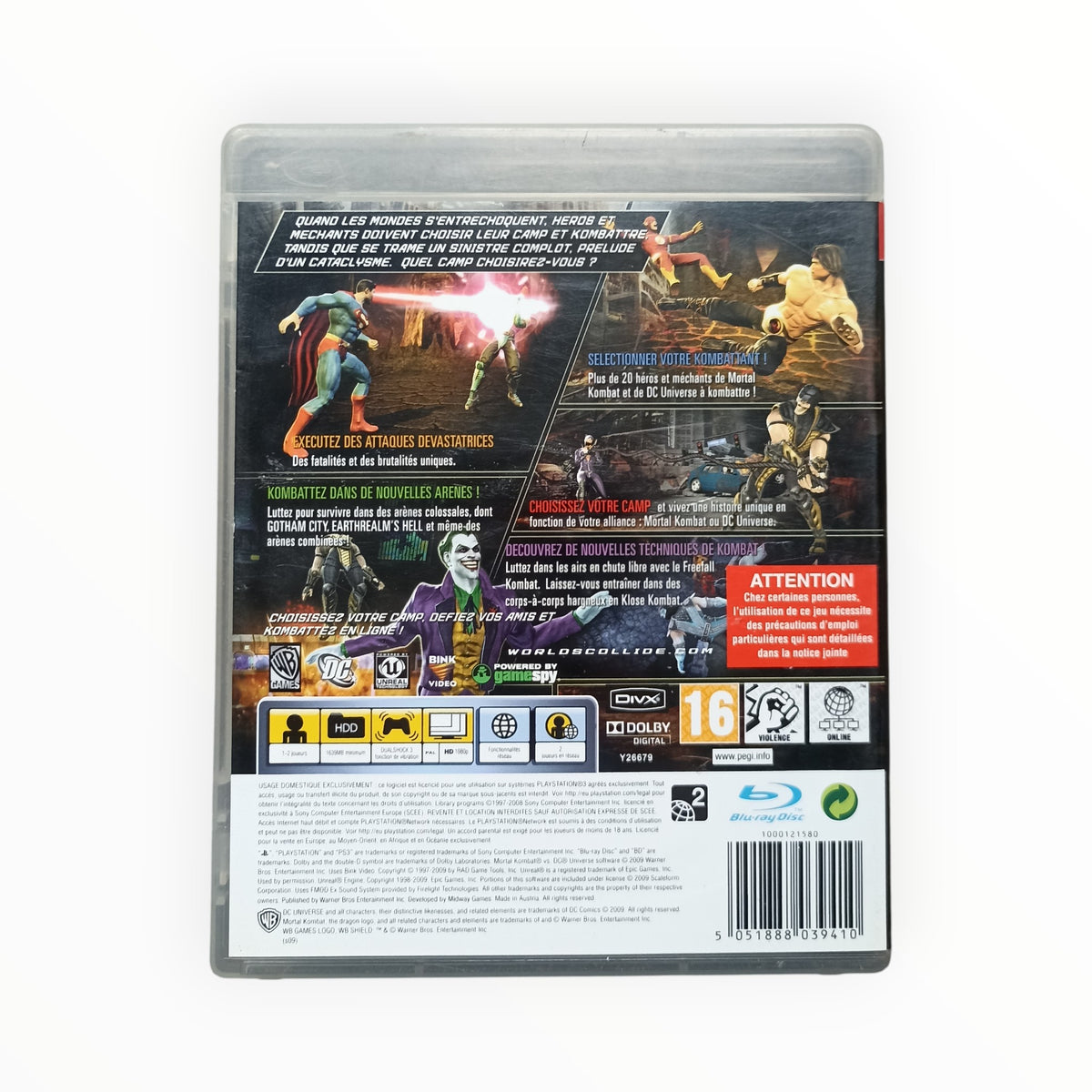 mortal kombat vs DC universe PlayStation 3 (PS3)