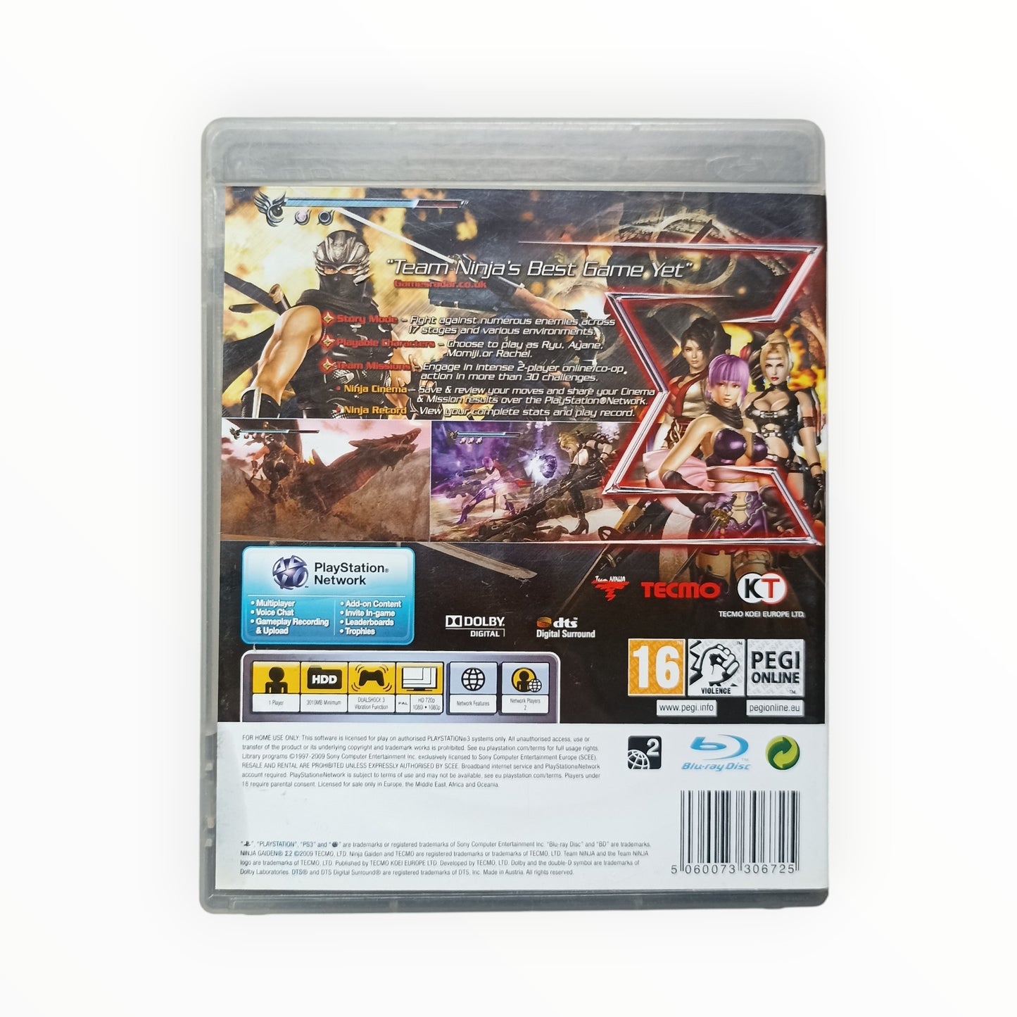 ninja gaiden 2 playstation 3 (PS3) Version UK