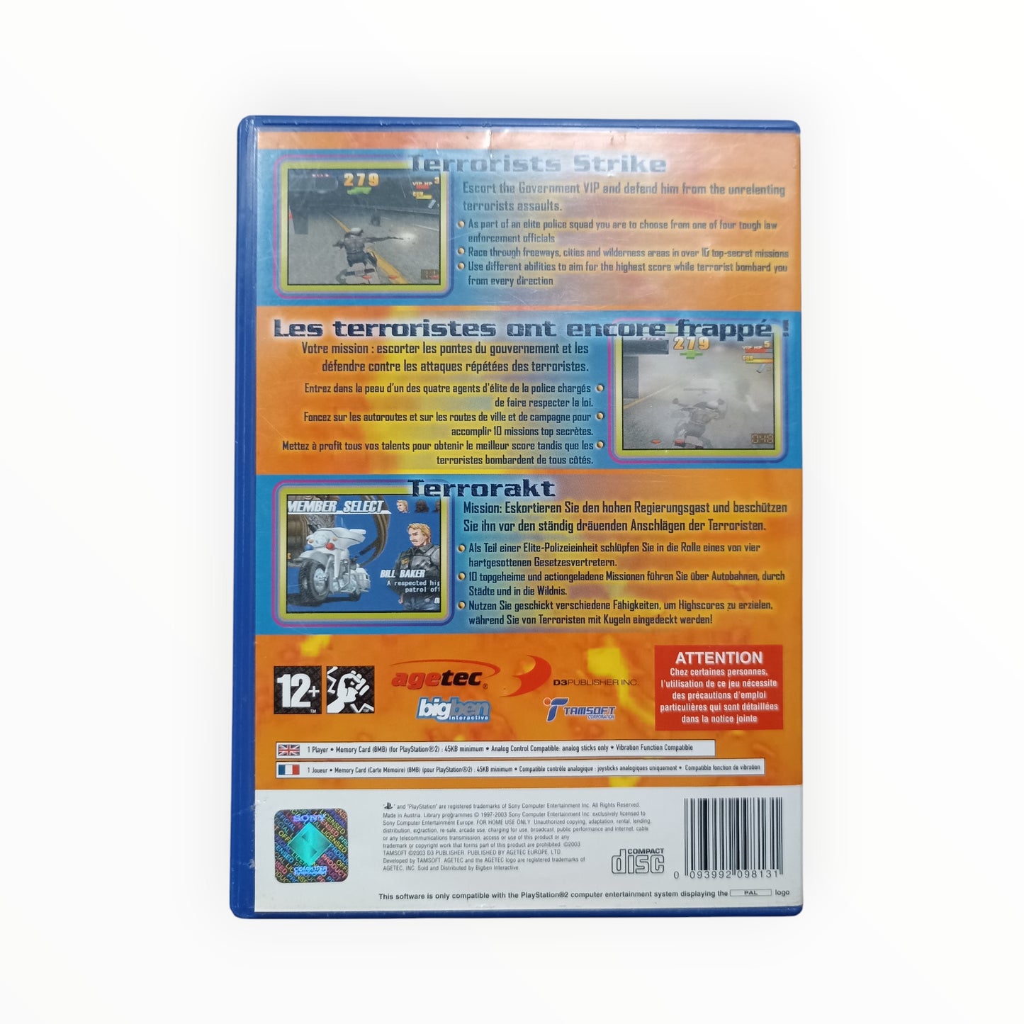 Police Chase Down playstation 2 (PS2)