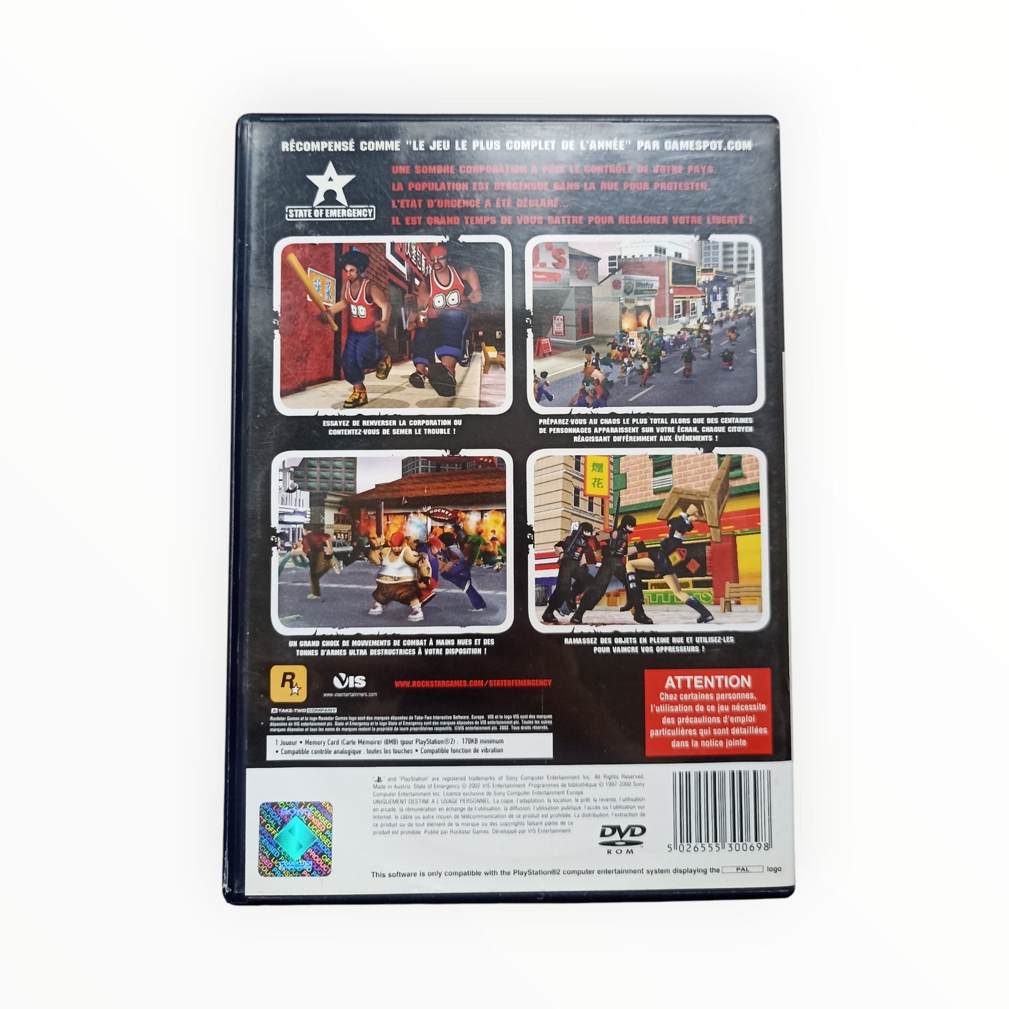 State of Emergency playstation 2 (PS2)