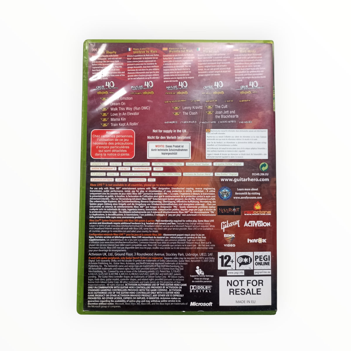 guitar hero aerosmith Xbox 360