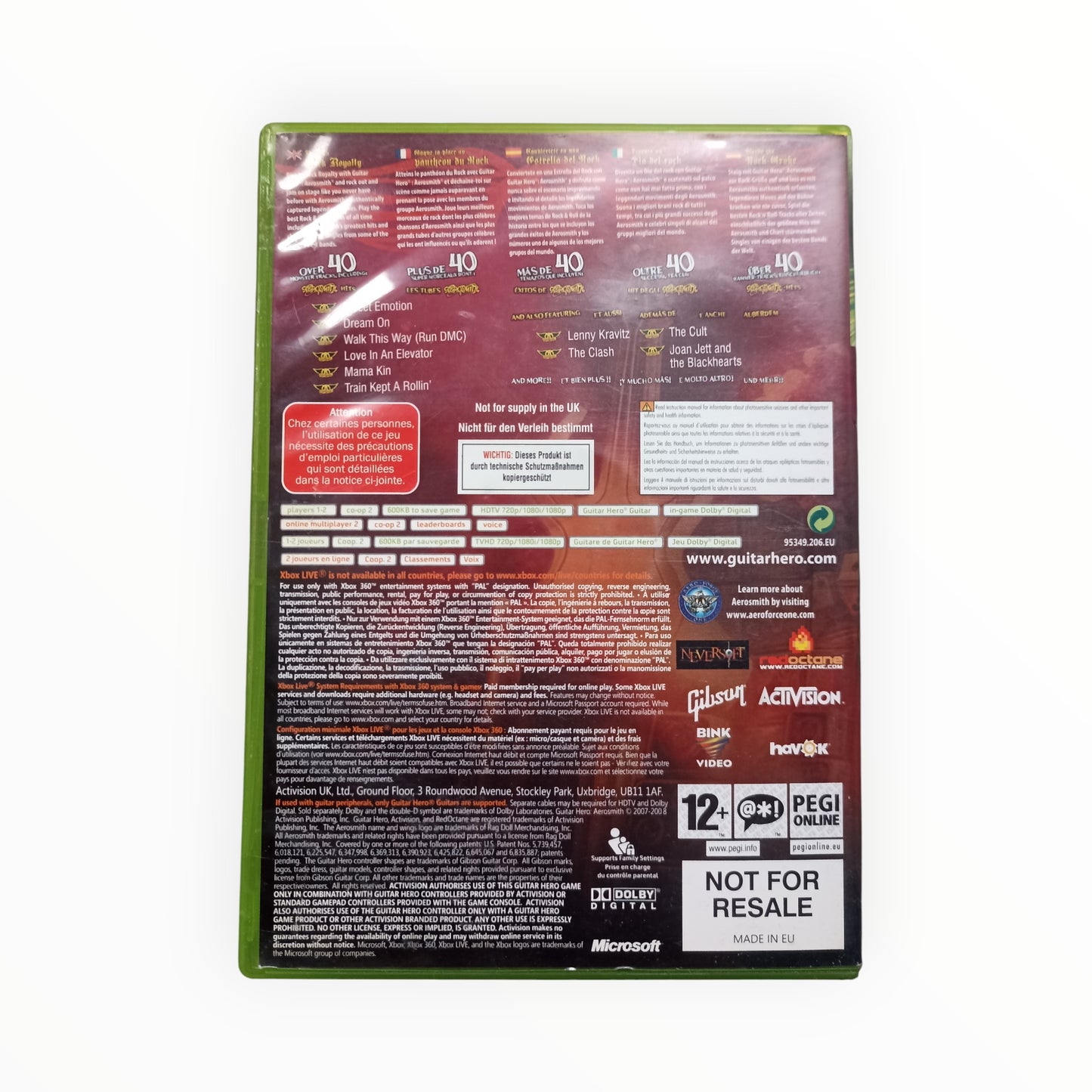 guitar hero aerosmith Xbox 360