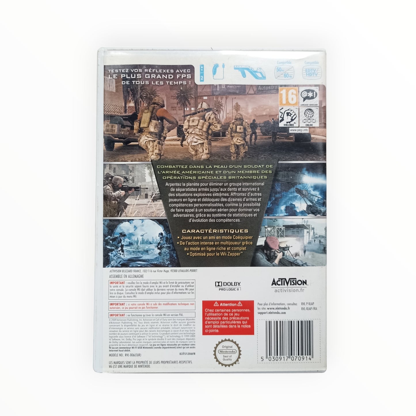 Call of Duty : Modern Warfare – Édition Réflexes WII