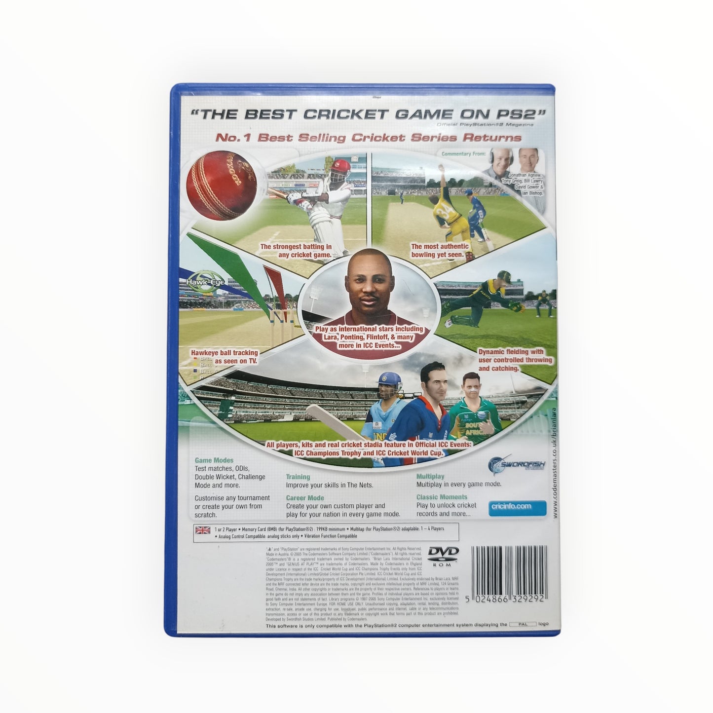 Brian Lara International Cricket 2005 PS2 PAL Fonctionnel | Masaru