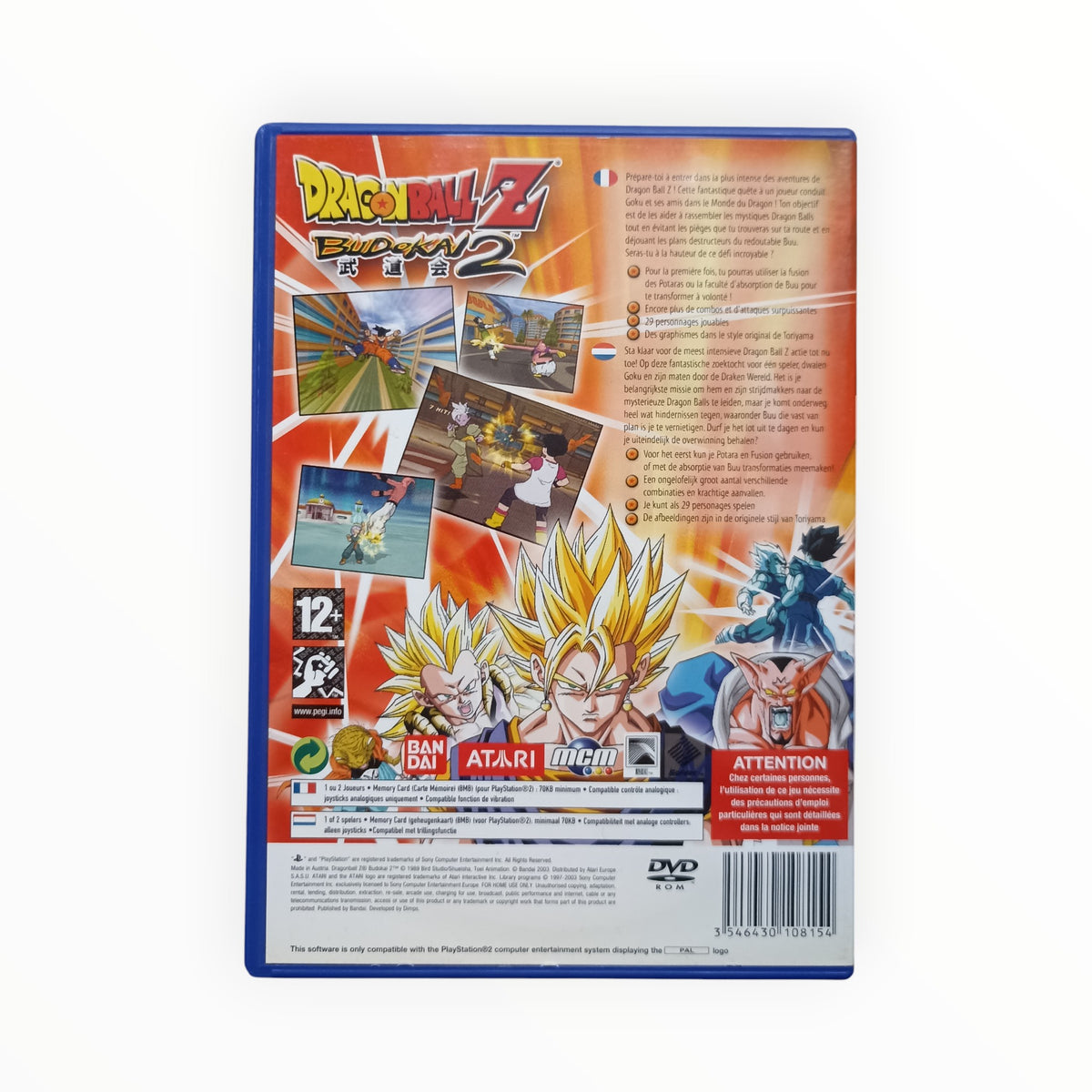 Dragon Ball Z : Budokai 2 Playstation 2 (PS2)
