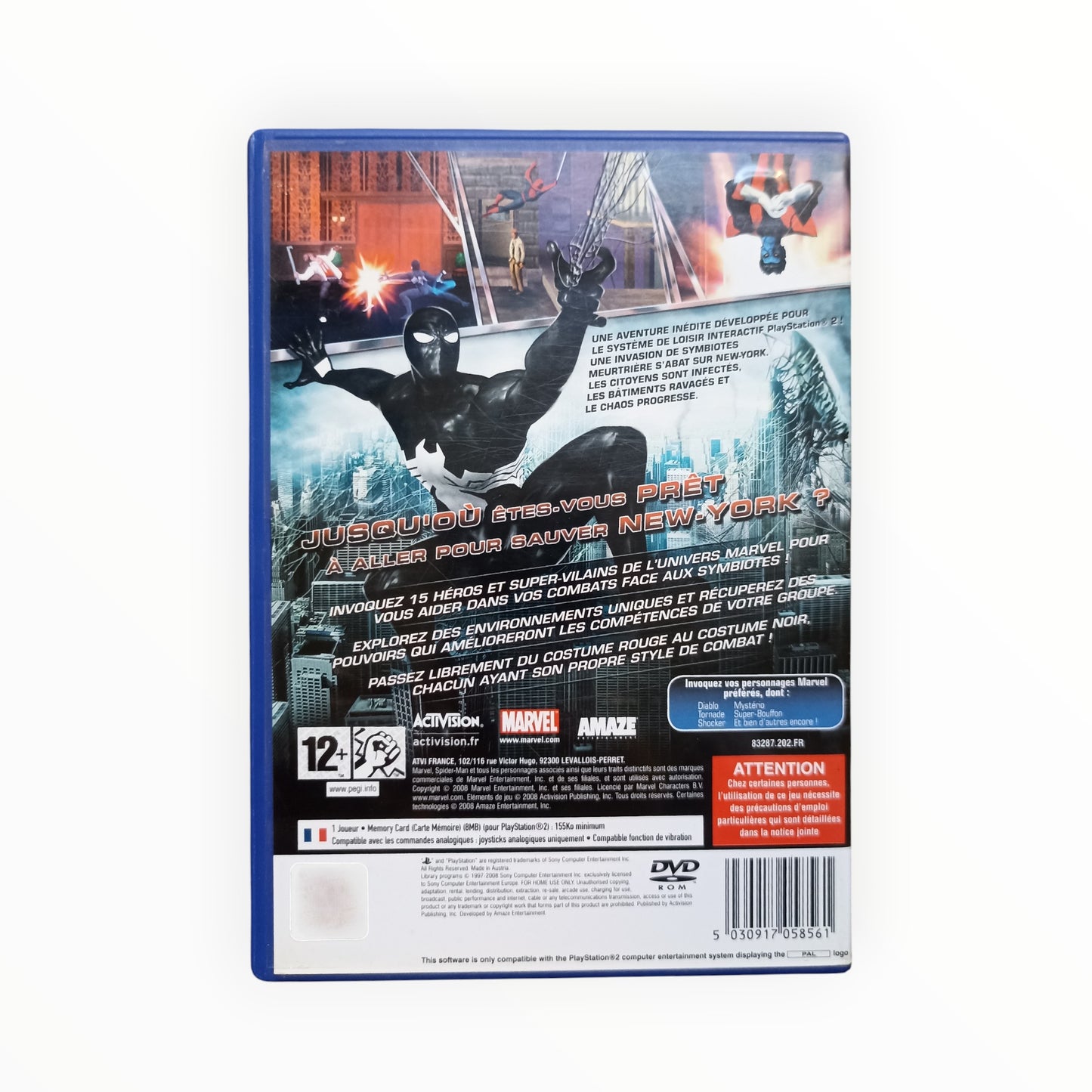 spider man le règne des ombres Playstation 2 (PS2)