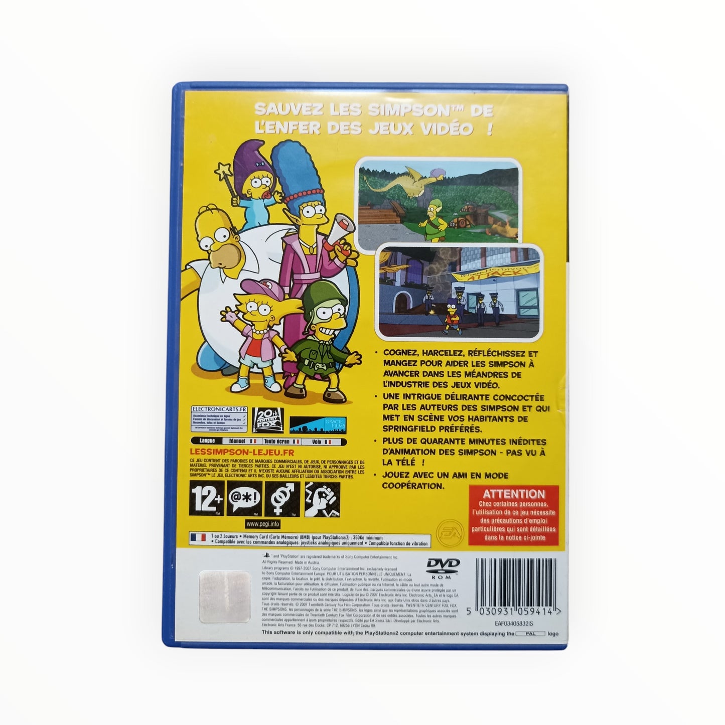 les simpson le jeu Playstation 2 (PS2)