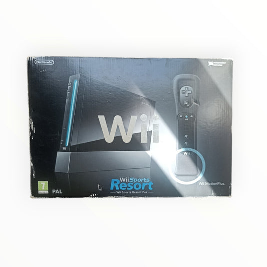 Console Nintendo Wii Noire avec Manette Noire Officielle