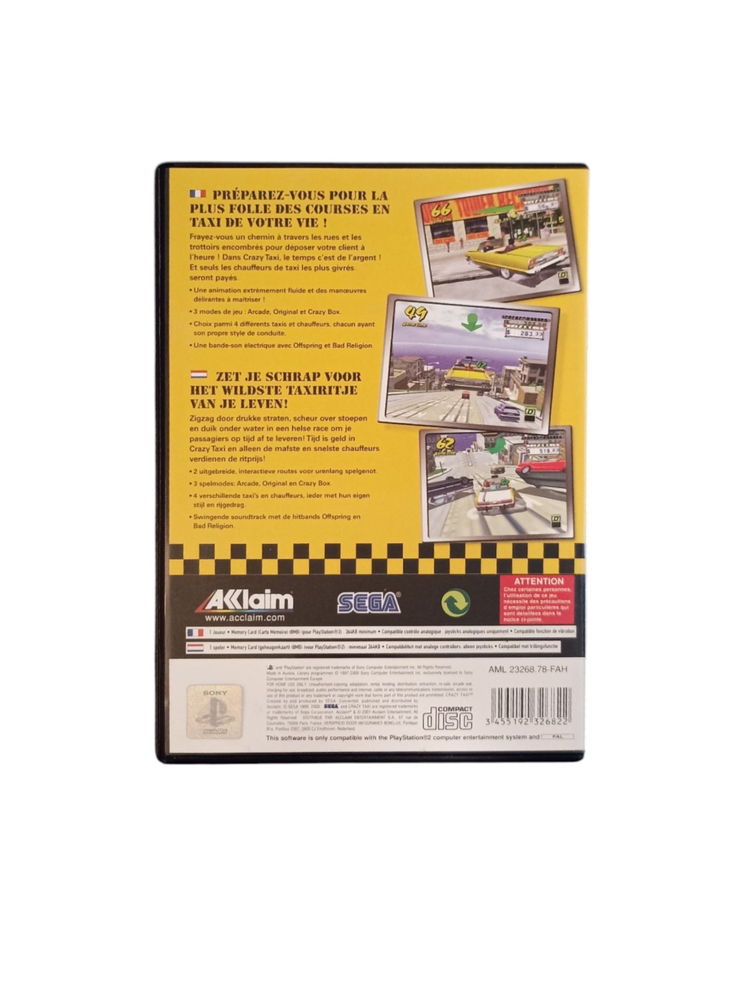 Crazy Taxi Playstation 2 (PS2)