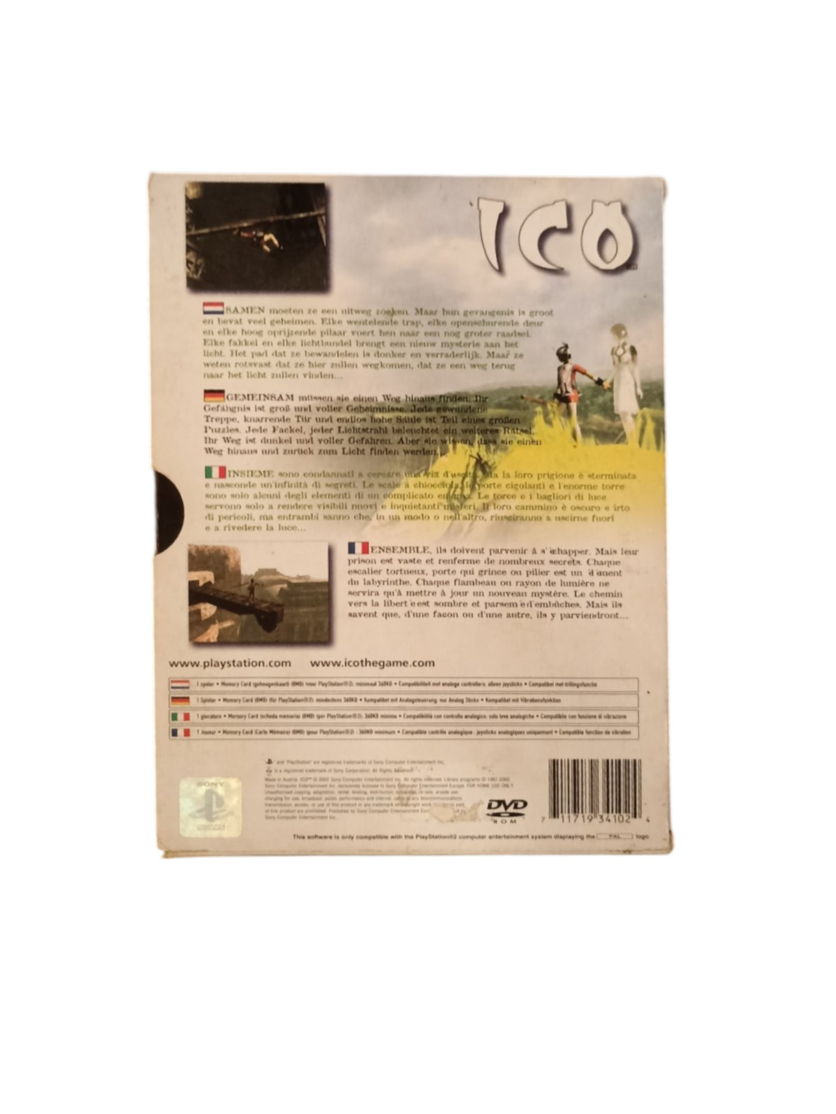 ICO version cartonnée playstation 2 (PS2)
