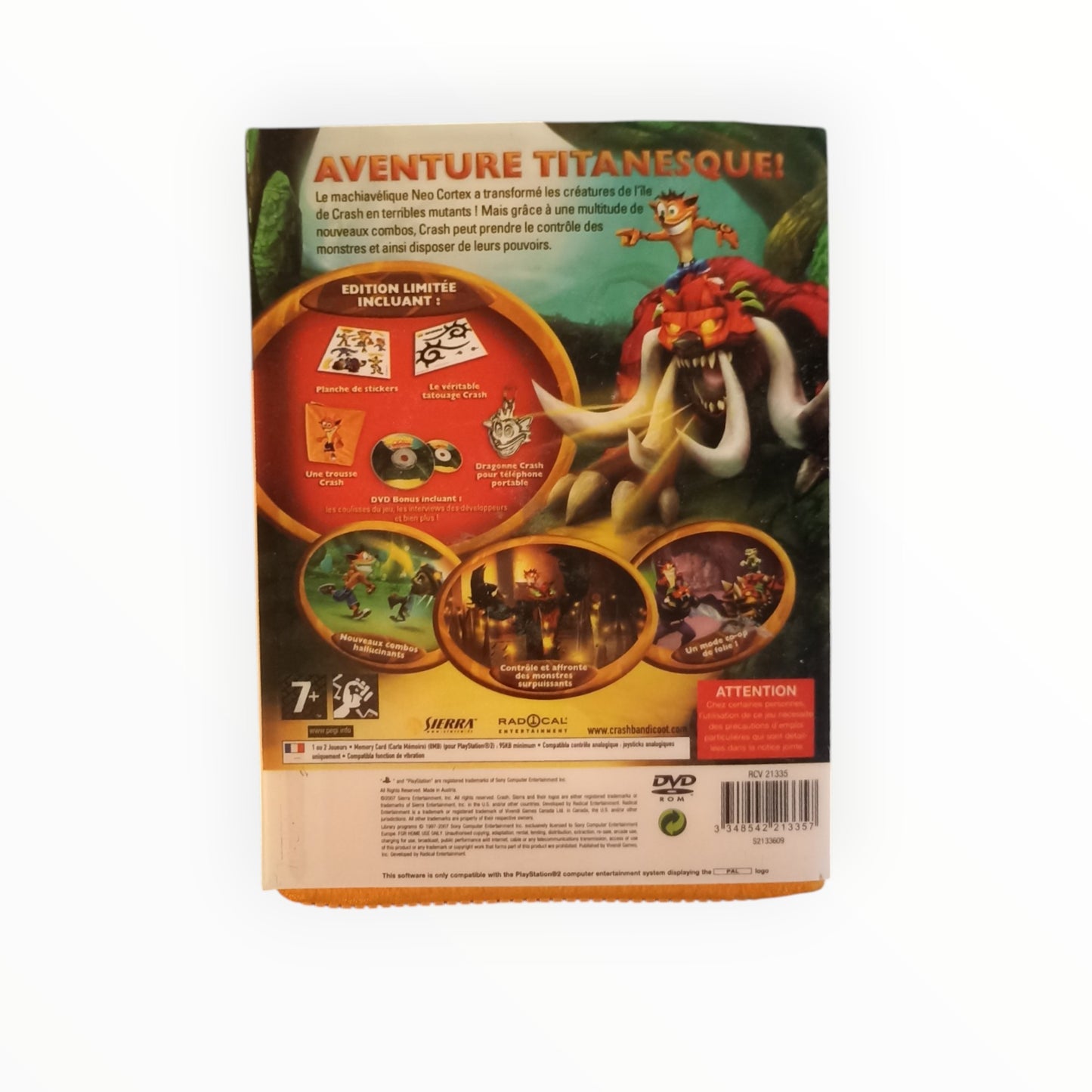 Crash of the titans (monster edition) playstation 2 (PS2)