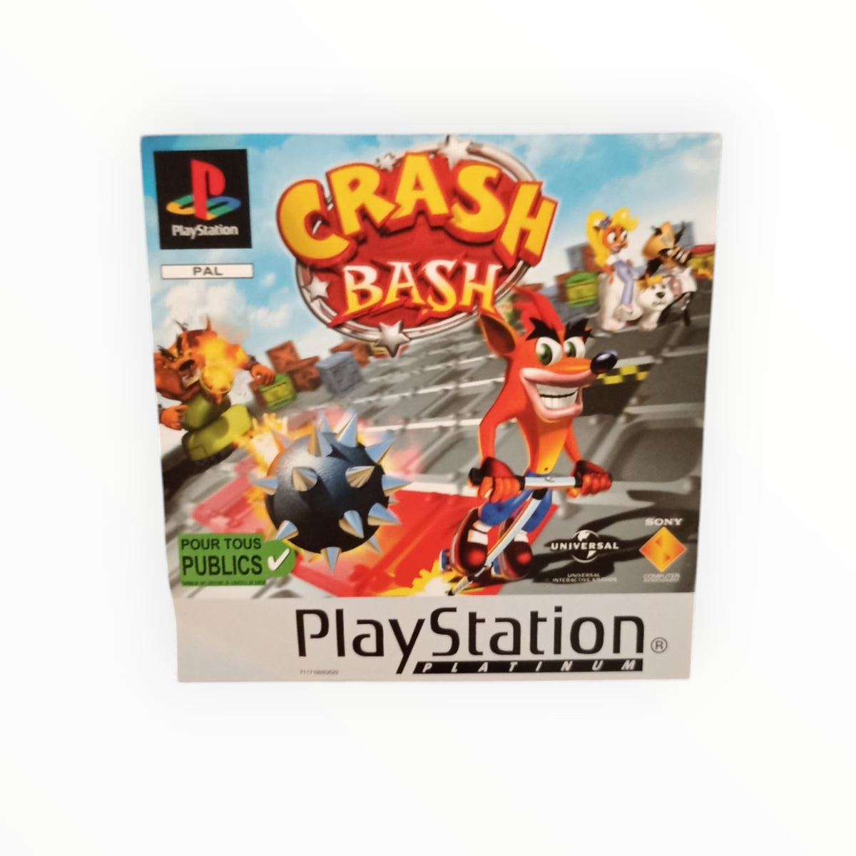 Jaquette Avant Spyro 2 (platinium) Playstation 1 (PS1)