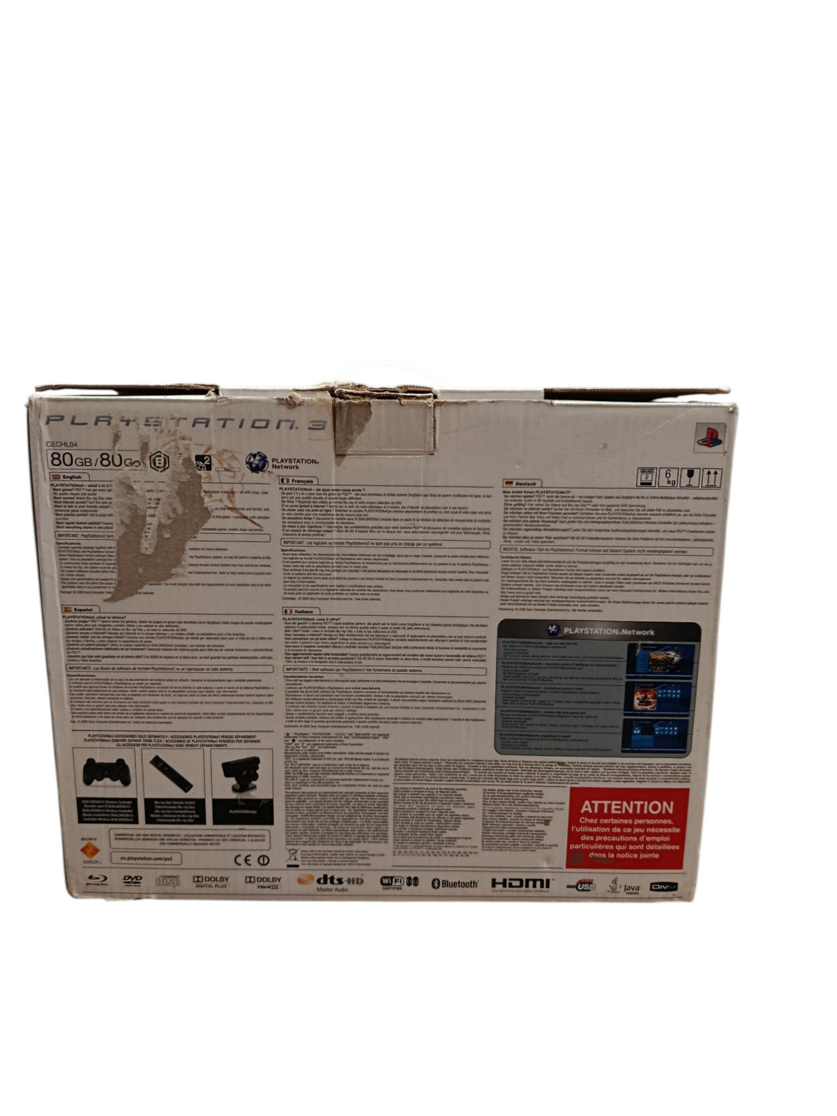 Console Playstation 3 Fat 80 Go en boite complète