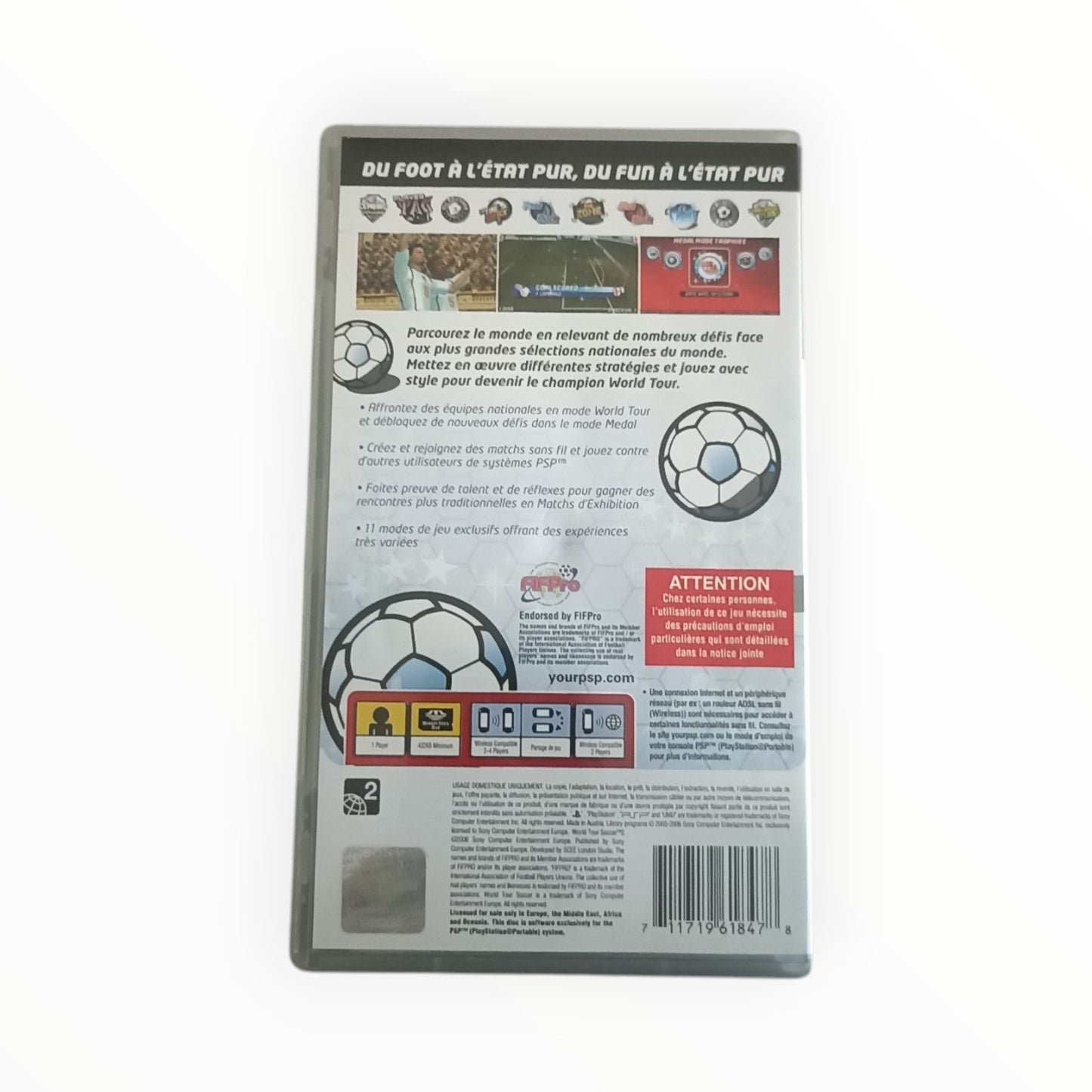 world tour soccer 2 playstation portable (PSP)