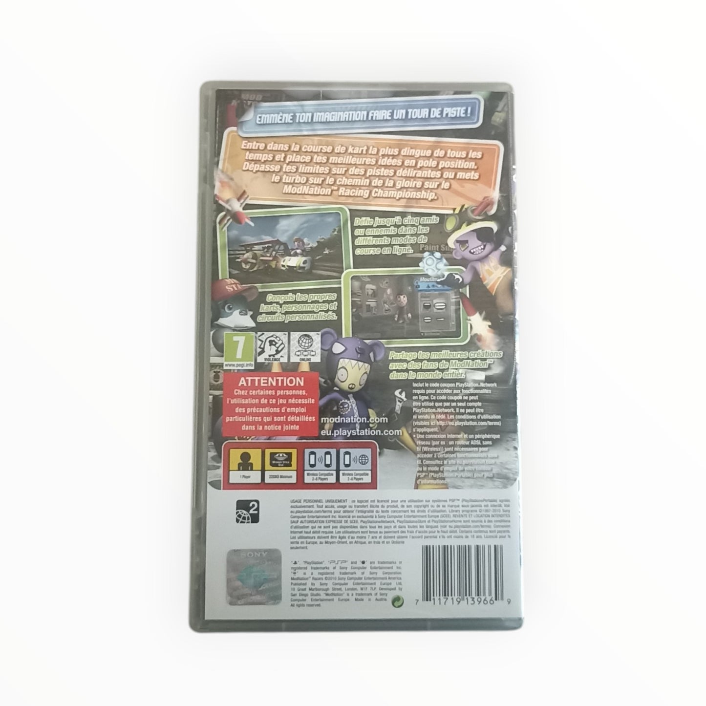 modnation racers playstation portable PSP