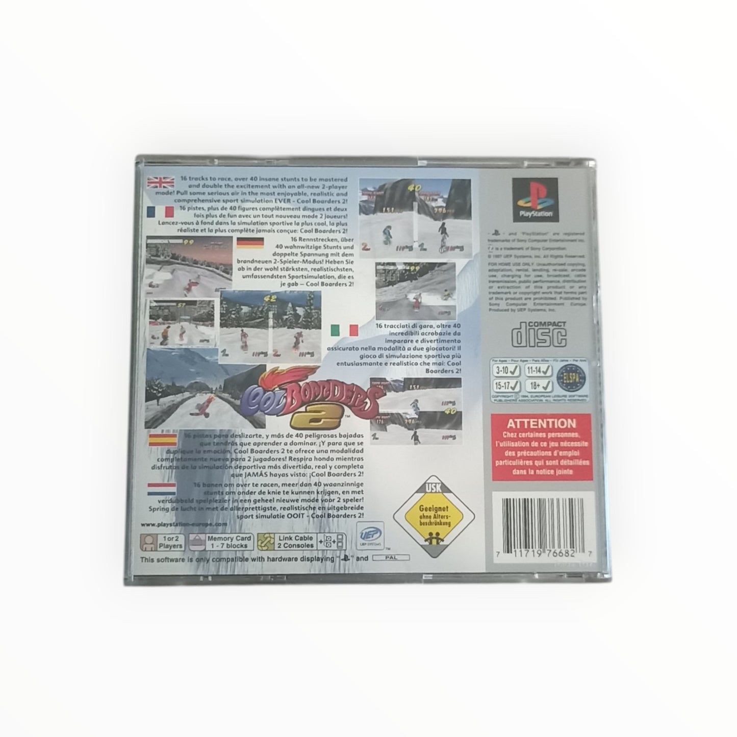 cool boarders 2 Version platinium playstation 1 (PS1)
