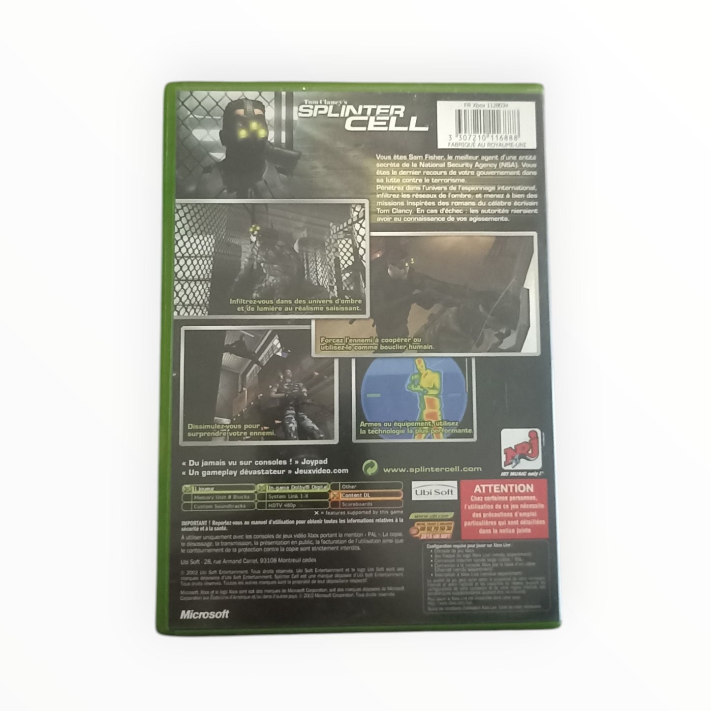 Tom Clancy's Splinter Cell Xbox