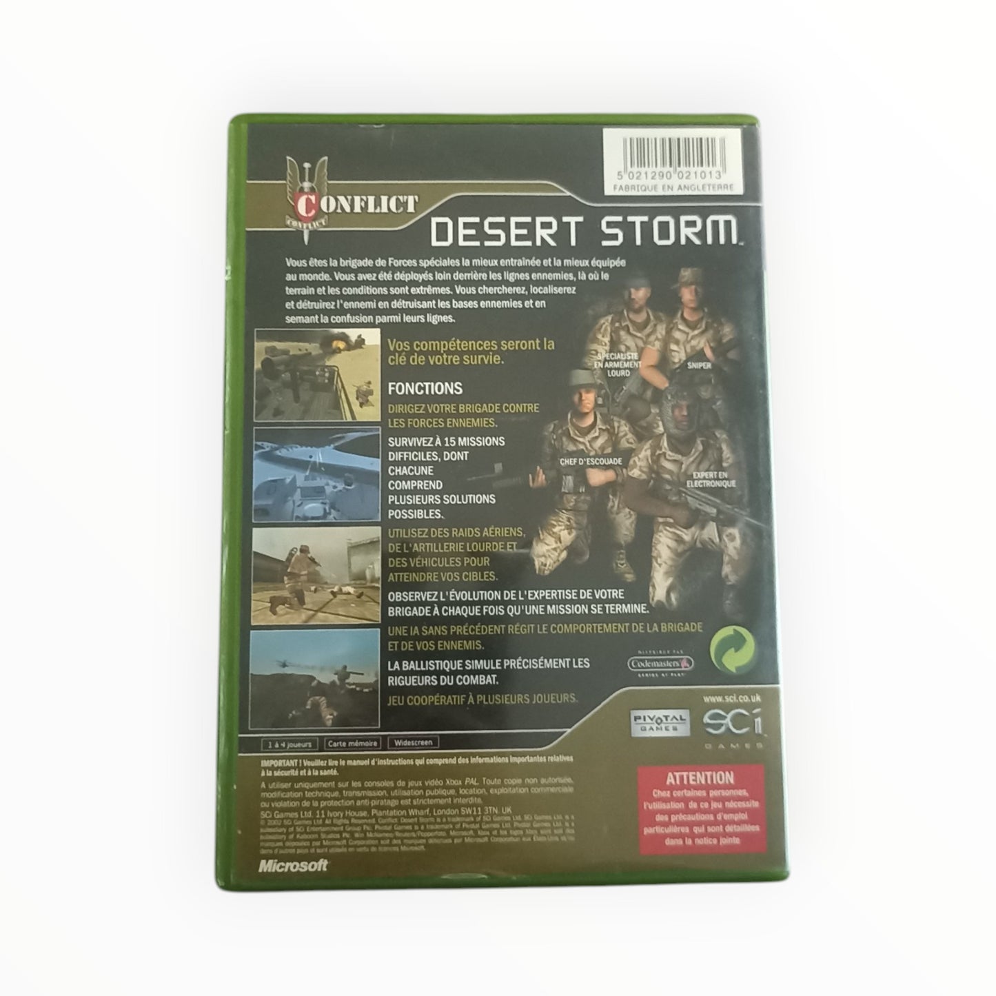 conflict desert storm xbox classics