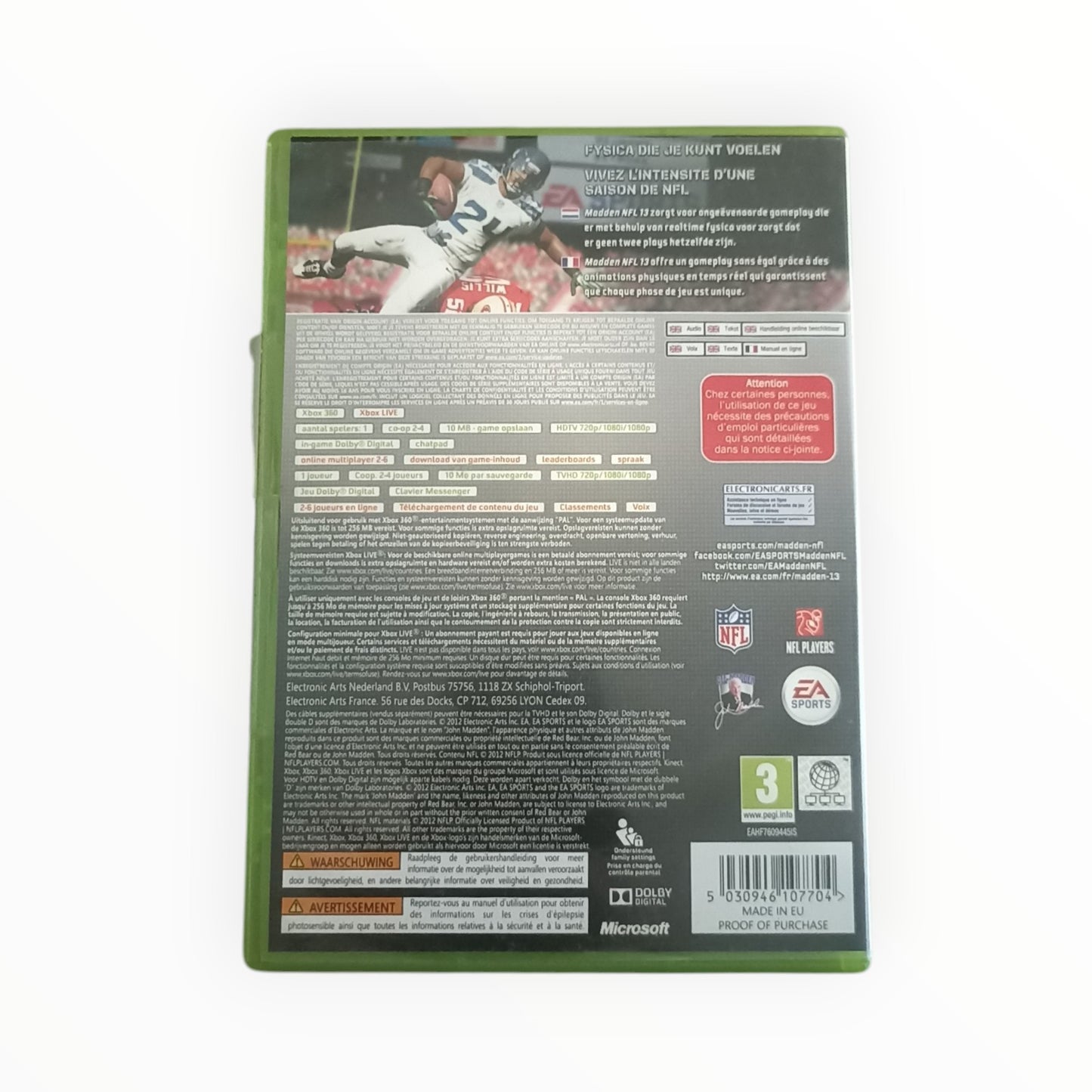 madden nfl 3 xbox 360