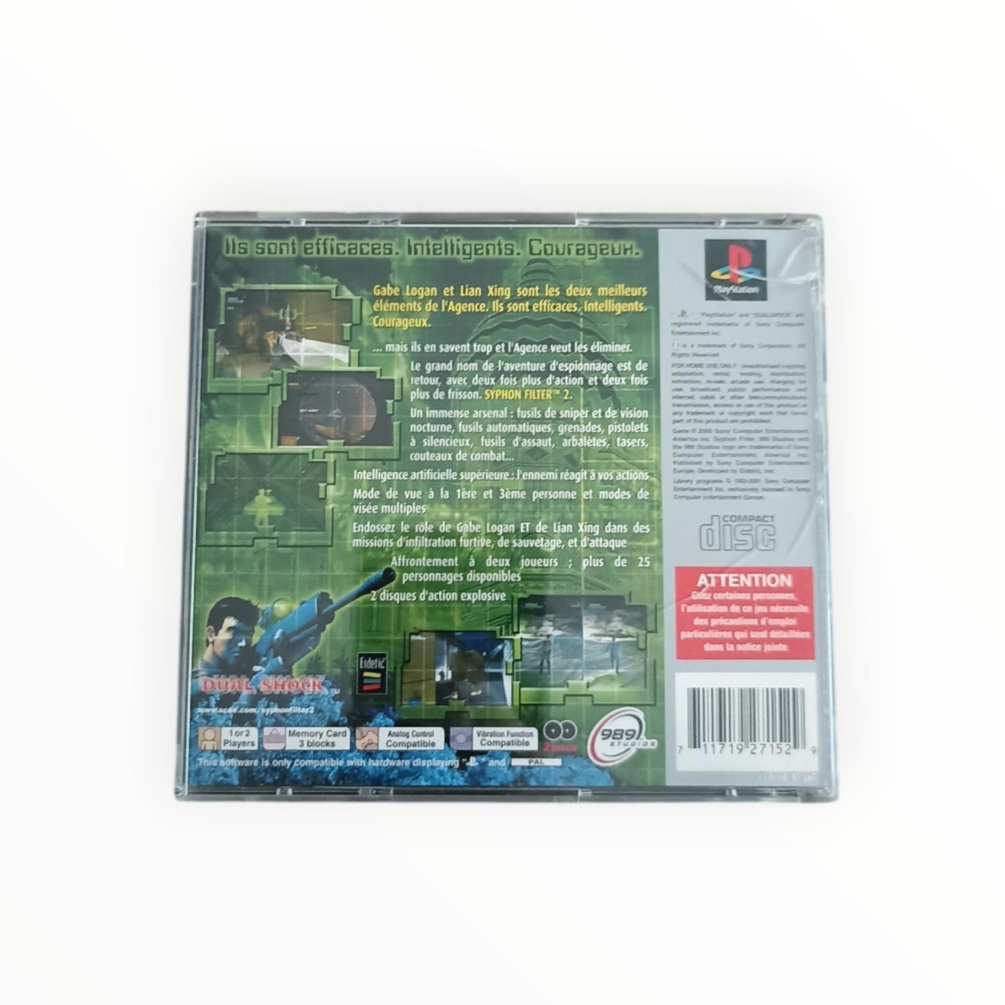syphon filter 2 platinium PS1 playstation 1