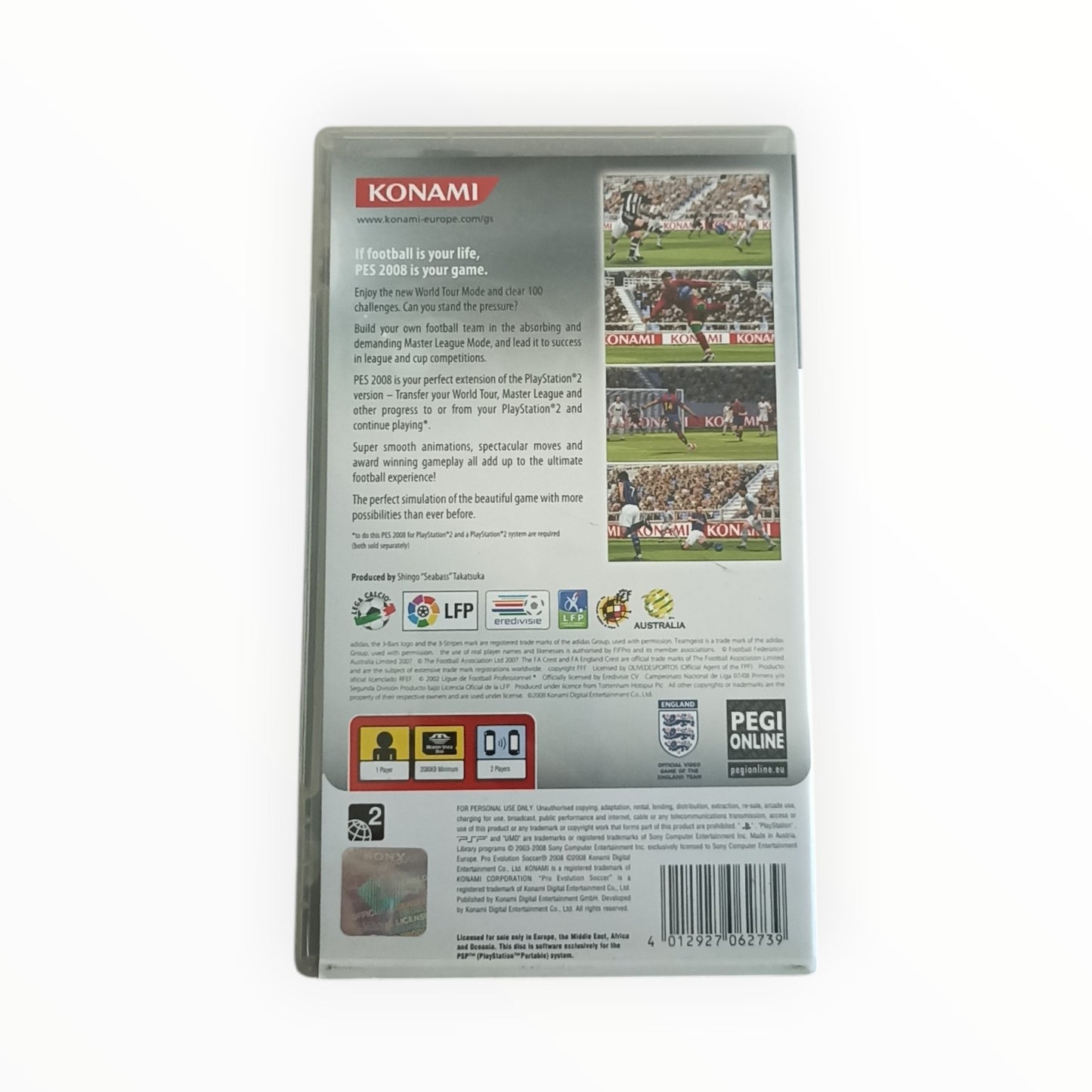 PES 2008 playstation portable (PSP)