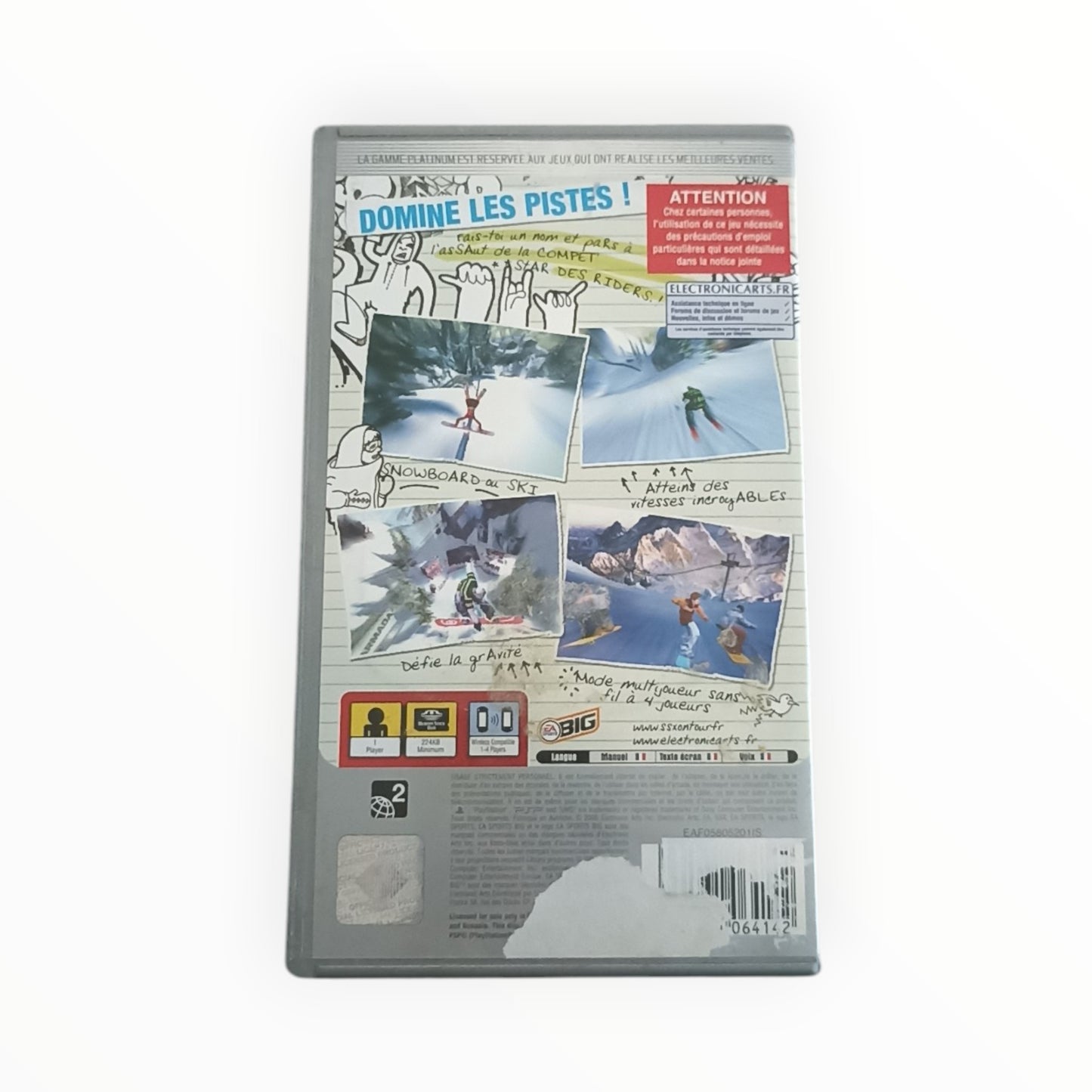 SSX on tour Version Platinum playstation portable (PSP)