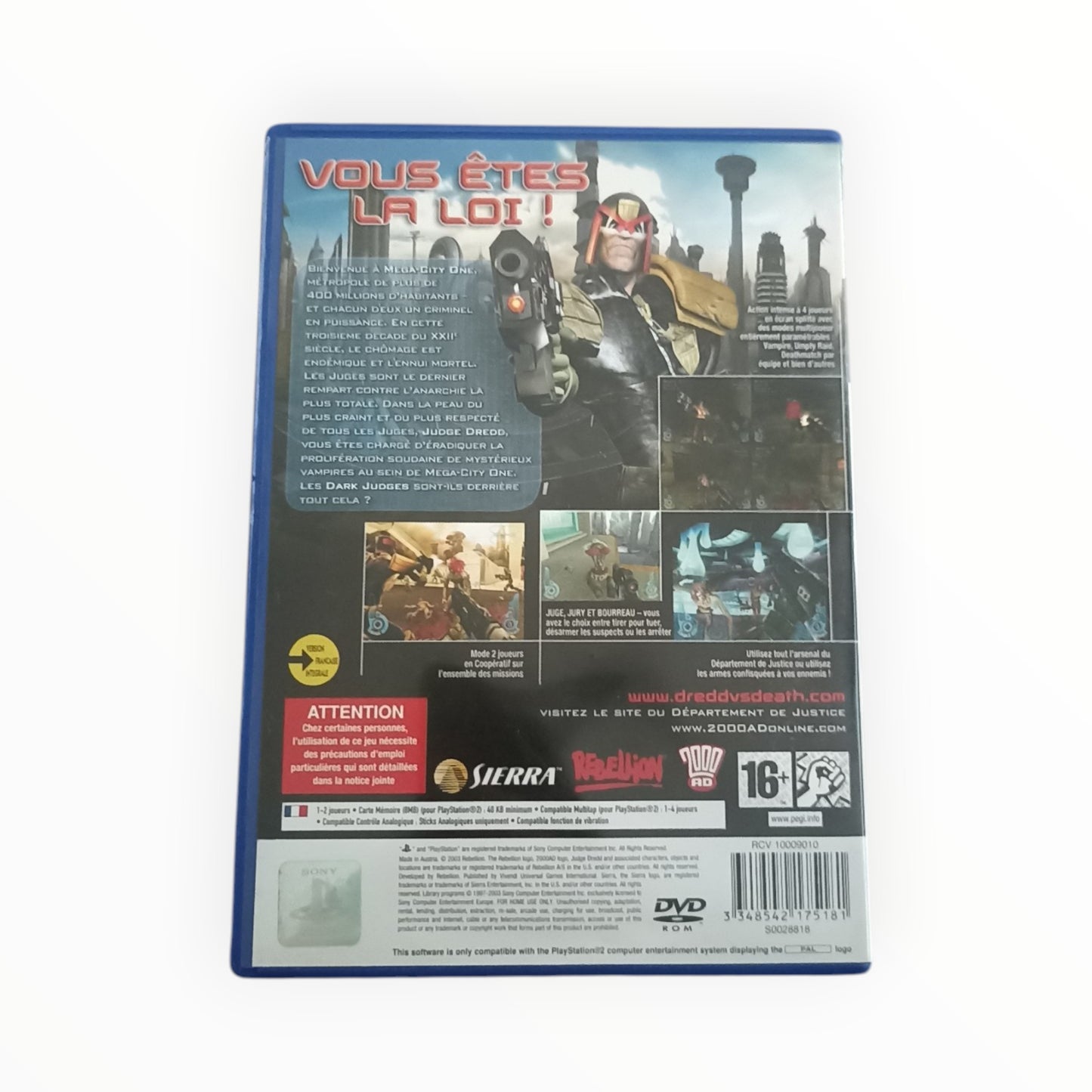 Judge Dredd Vs Beath playstation 2 (PS2)