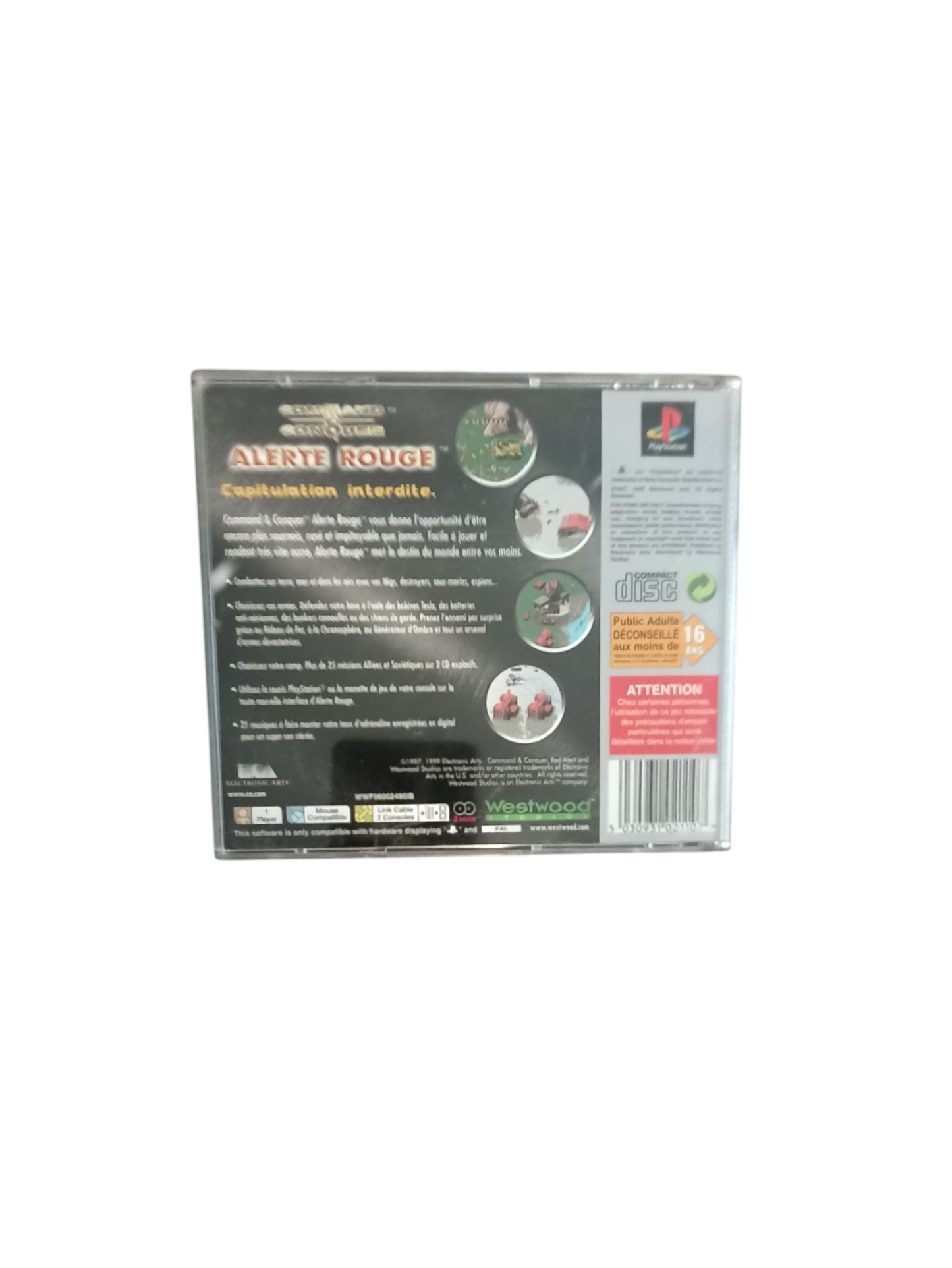 COMMAND & CONQUER ALERTE ROUGE playstation 1 (PS1) Version Platinum