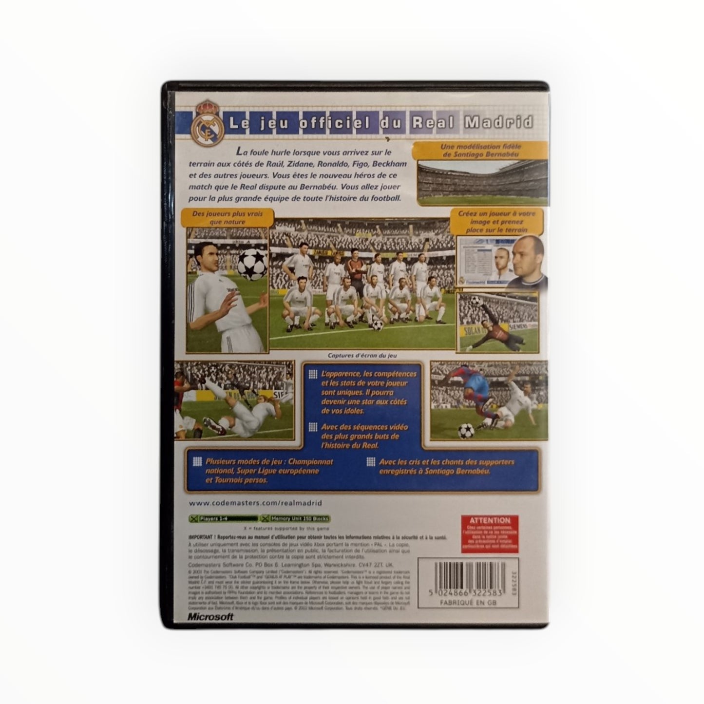 Real Madrid Club Football Xbox