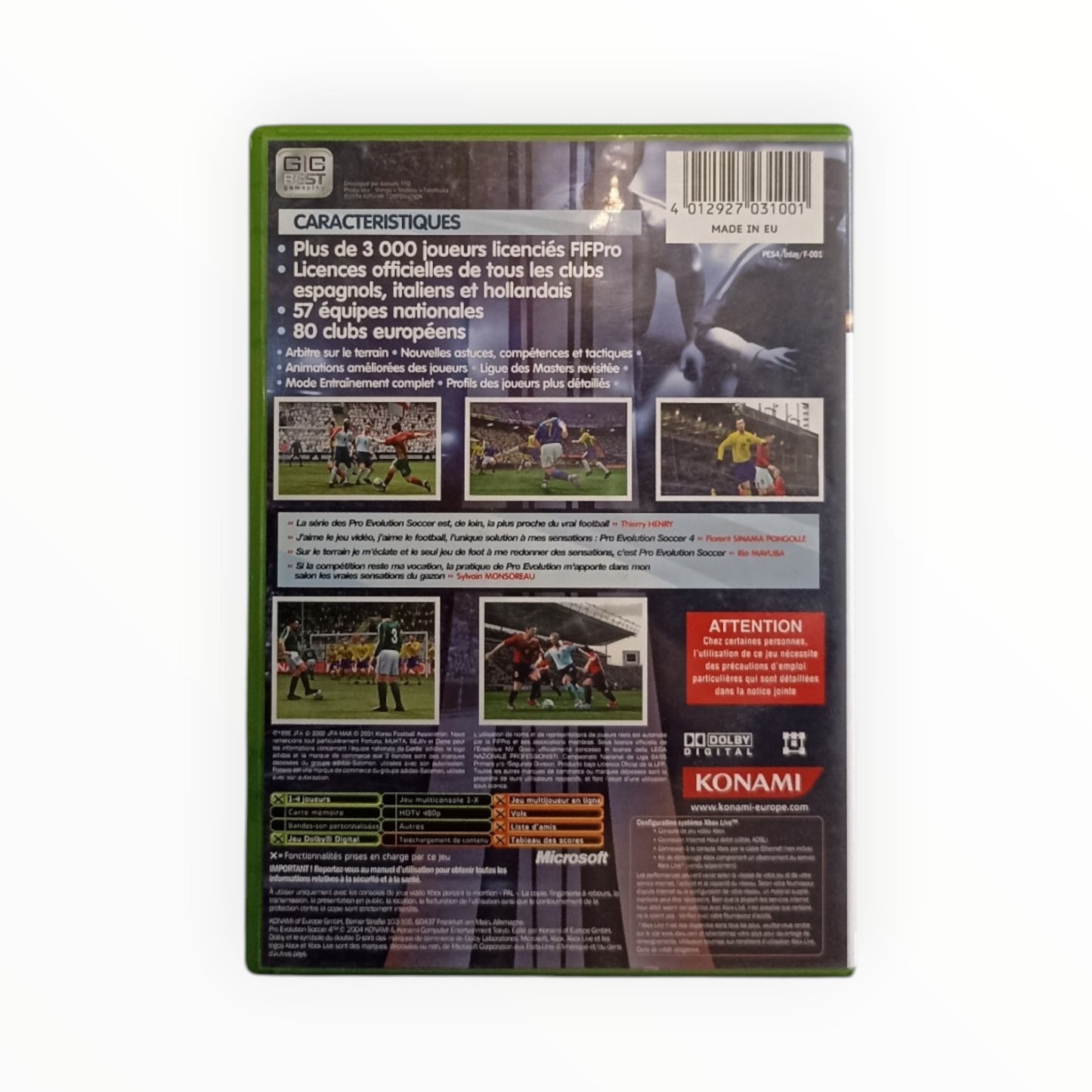 Pro Evolution Soccer 4 Xbox