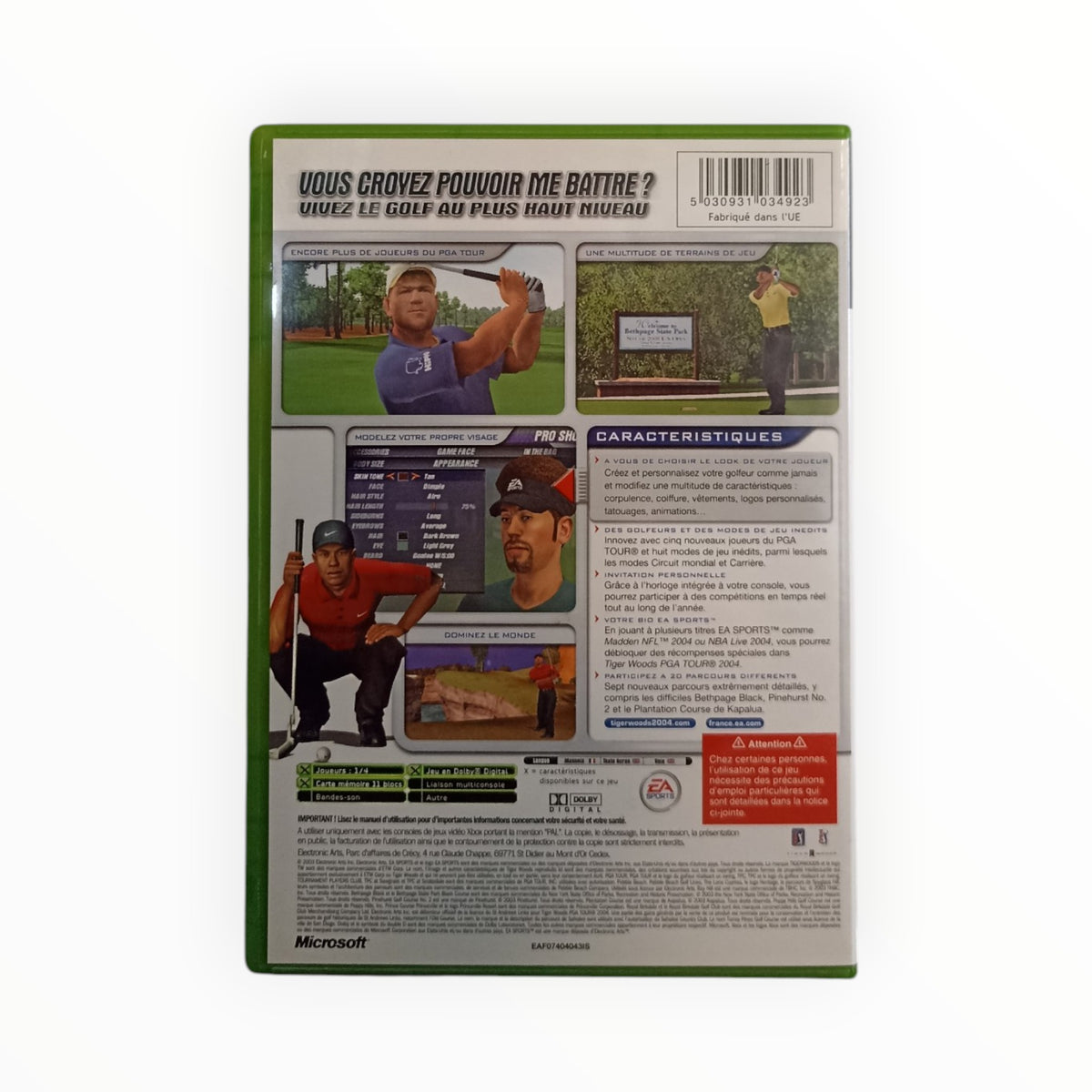 Tiger Woods PGA Tour 2004 Xbox