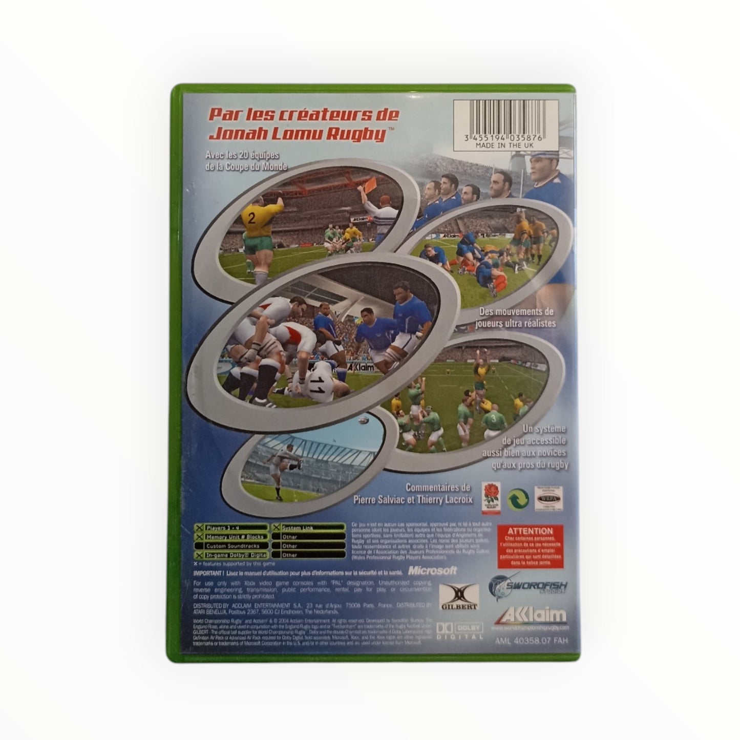 World Championship Rugby Xbox