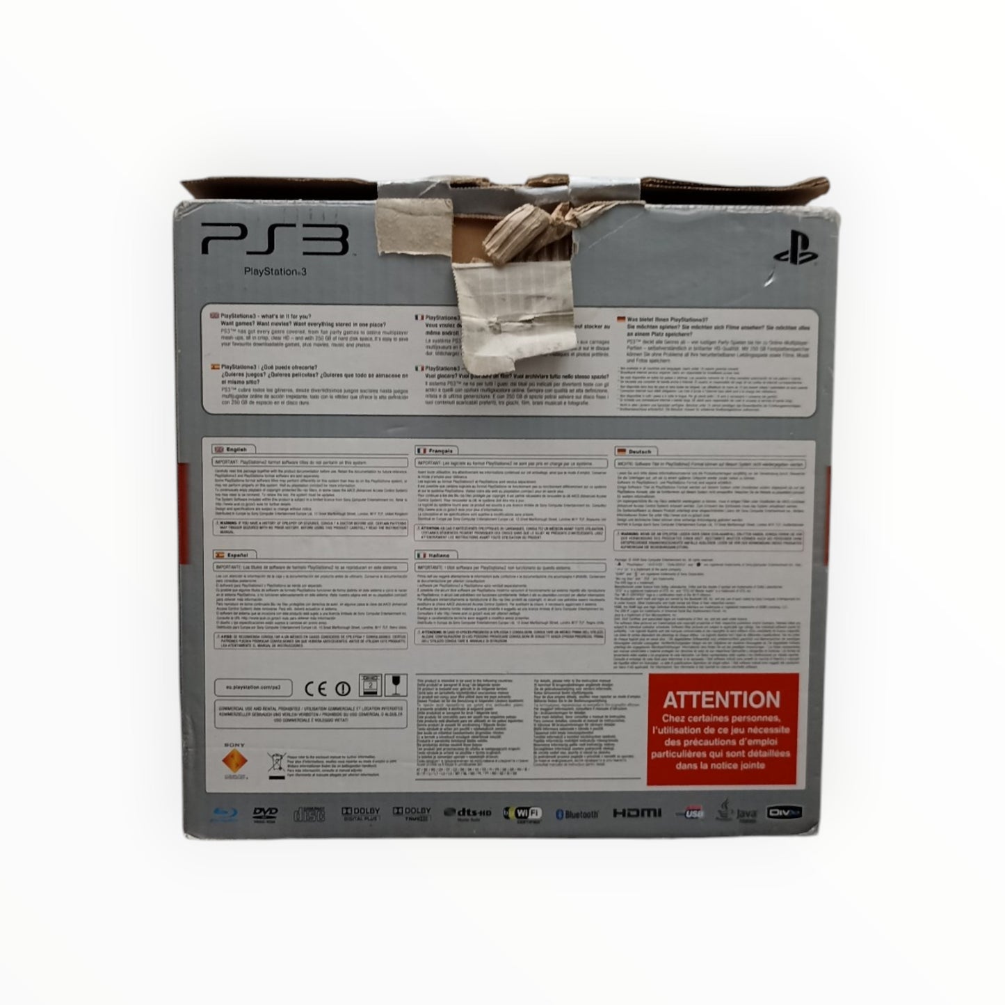 Console PS3 en boite avec manette et câble