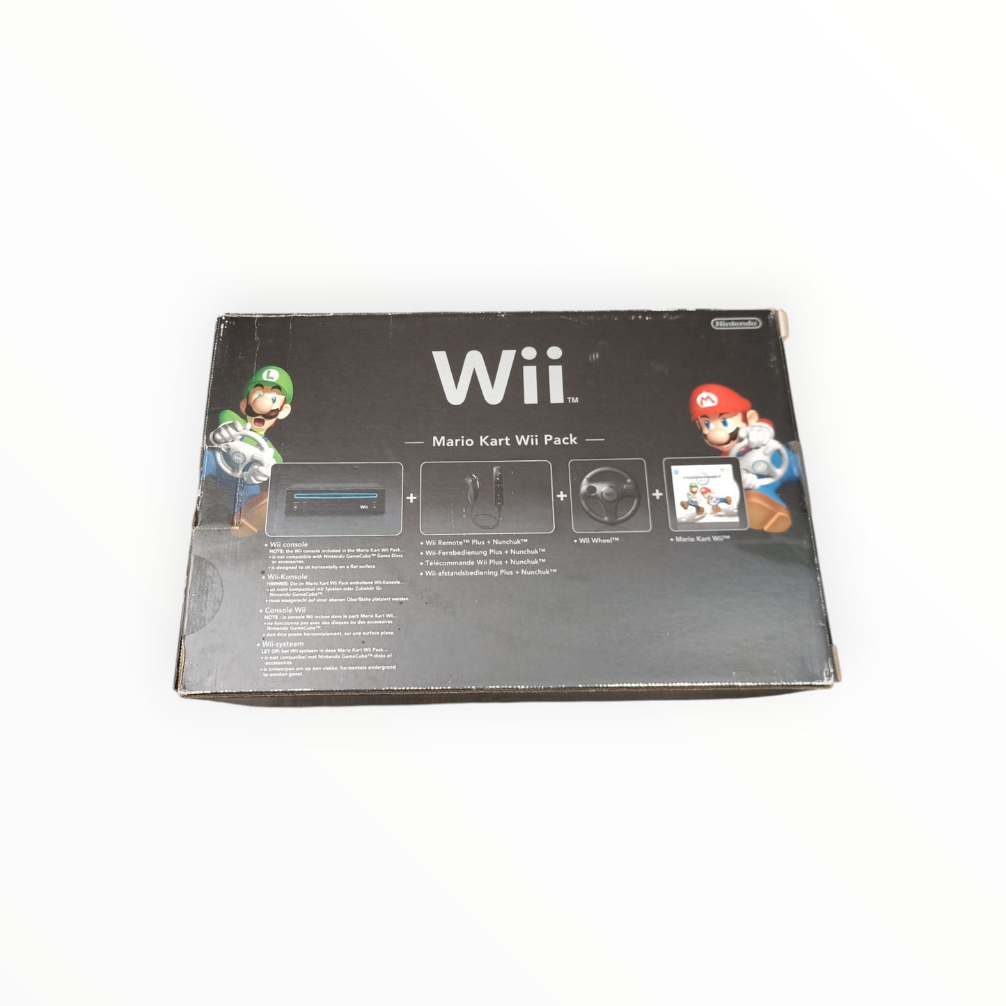 Boite Console Nintendo WII noire Version Mario Kart Double Dash