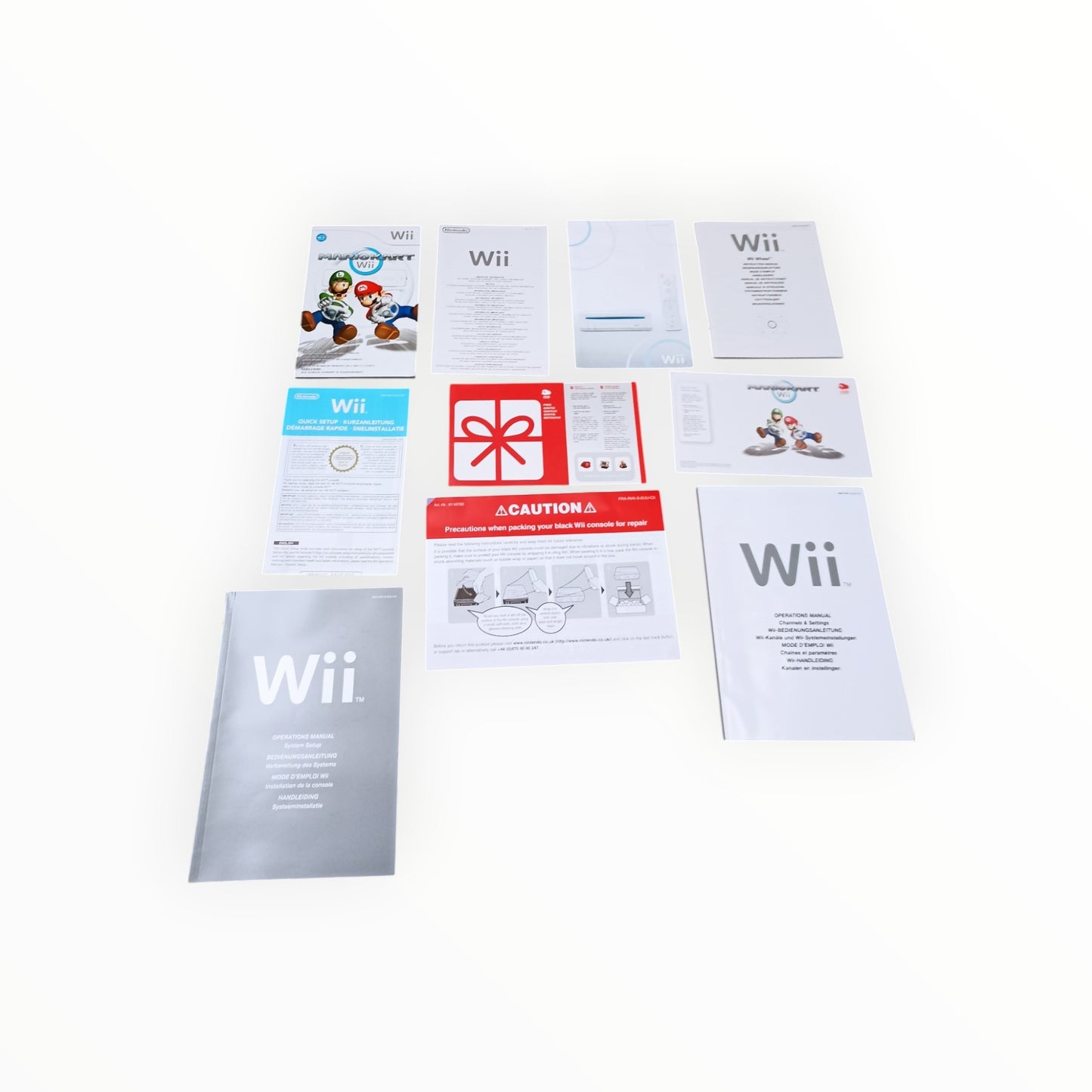 Boite Console Nintendo WII noire Version Mario Kart Double Dash